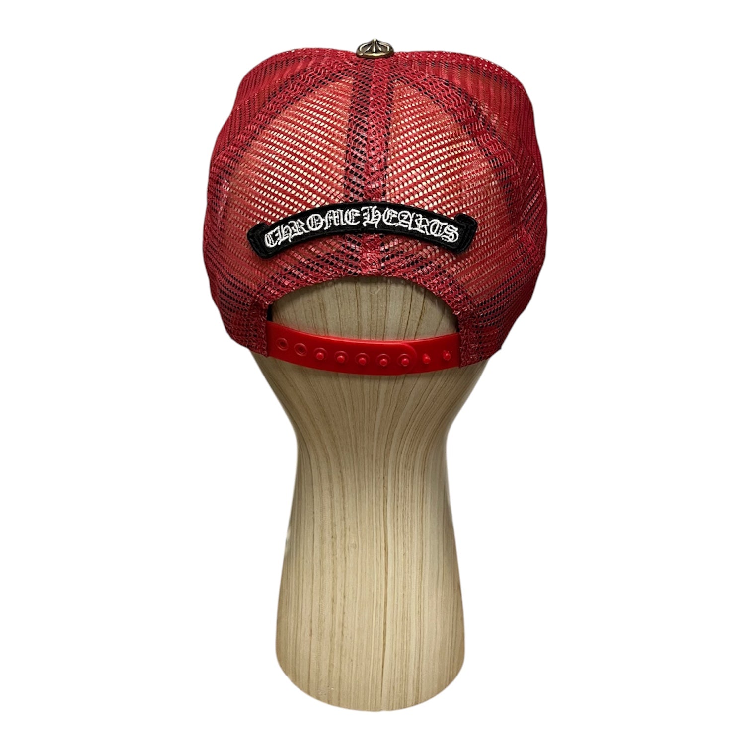 CHROME HEARTS/Trucker Cap/Cotton/RED/fuck u script trucker .925 view 2