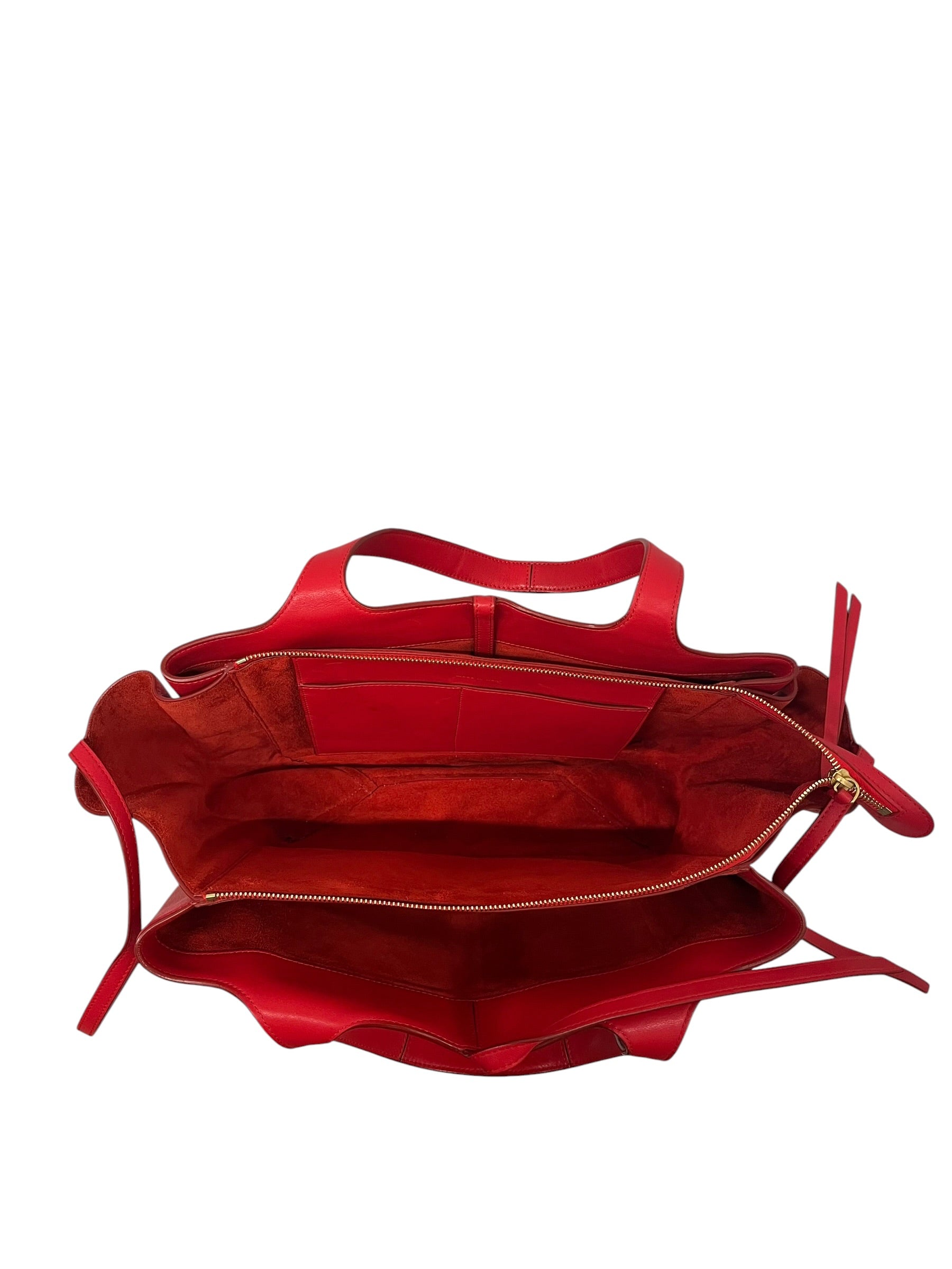CELINE/Bag/Leather/RED/MEDIUM TRI-FOLD BAG view 4