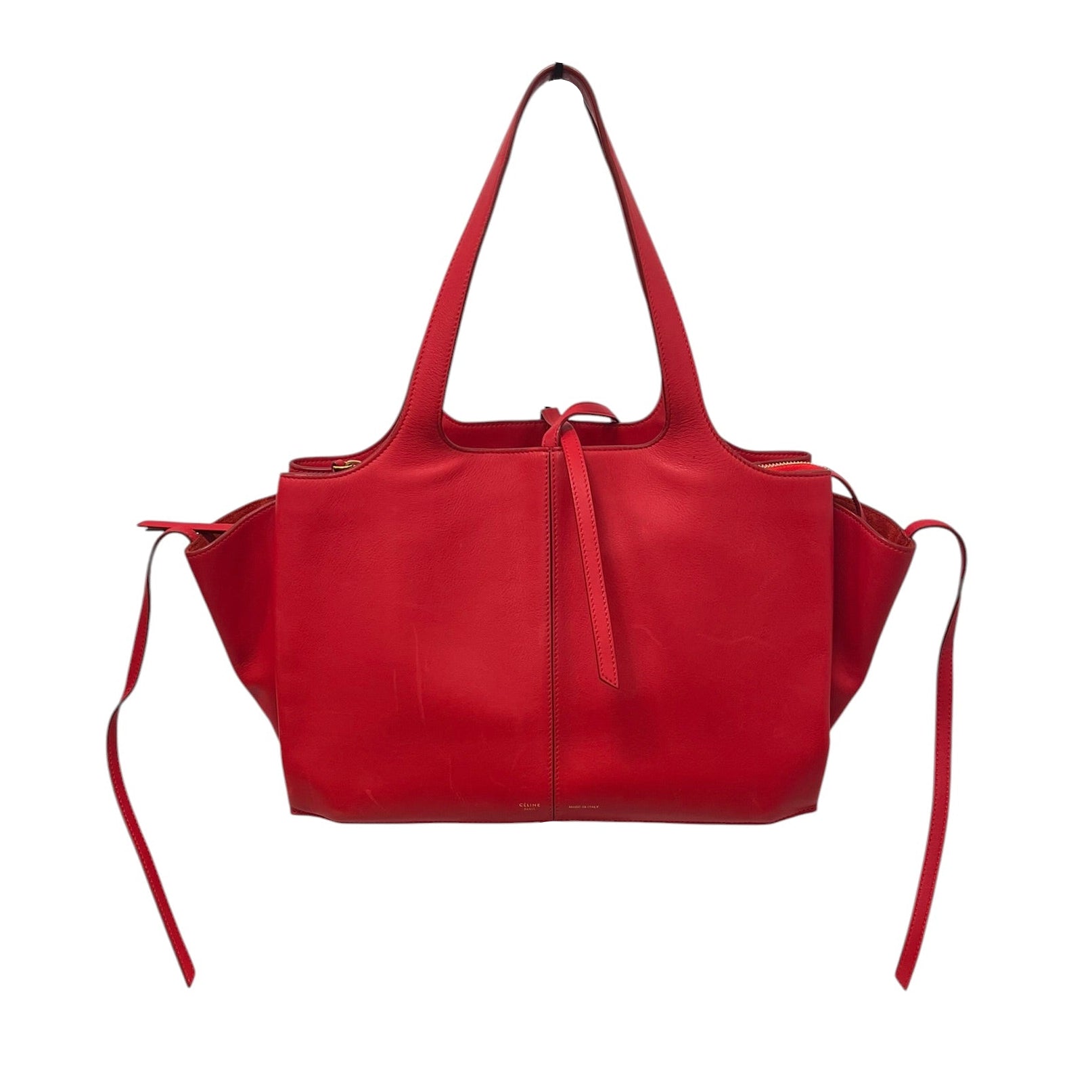 CELINE/Bag/Leather/RED/MEDIUM TRI-FOLD BAG view 1