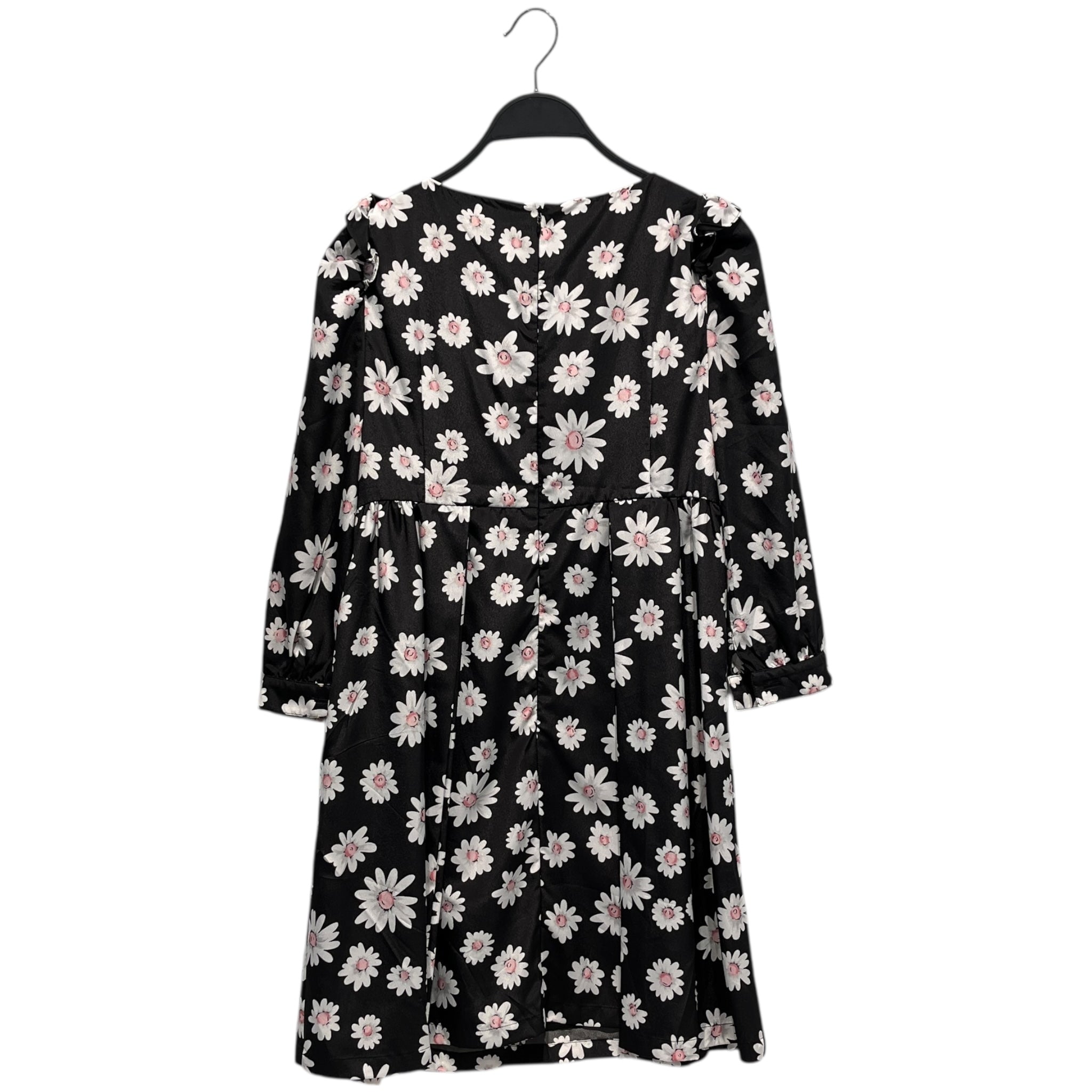 BALENCIAGA/Camisole Dress/OS/Wool/BLK/Midi Length/BALENCIAGA FLOWER DRESS view 2