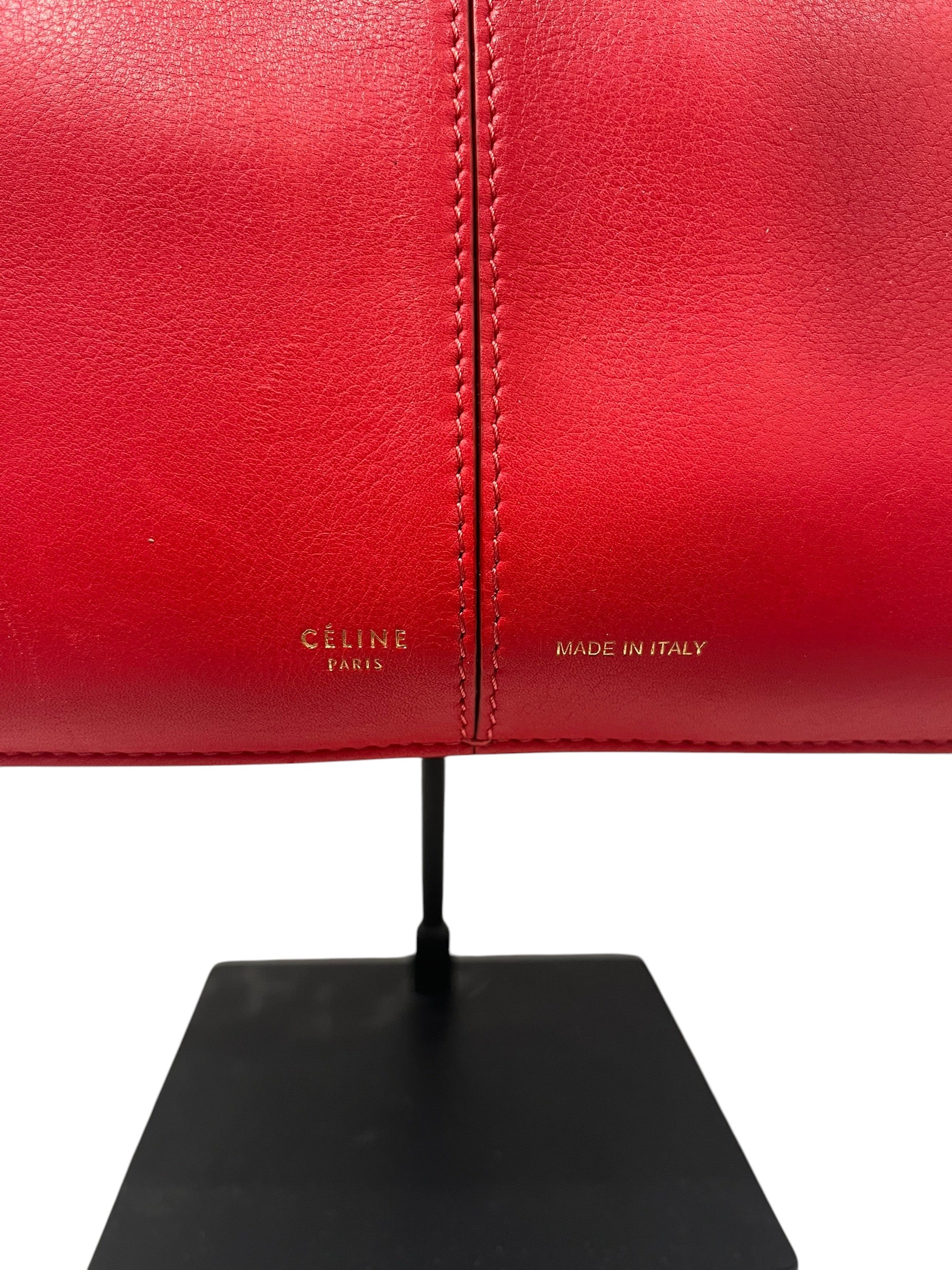 CELINE/Bag/Leather/RED/MEDIUM TRI-FOLD BAG view 5