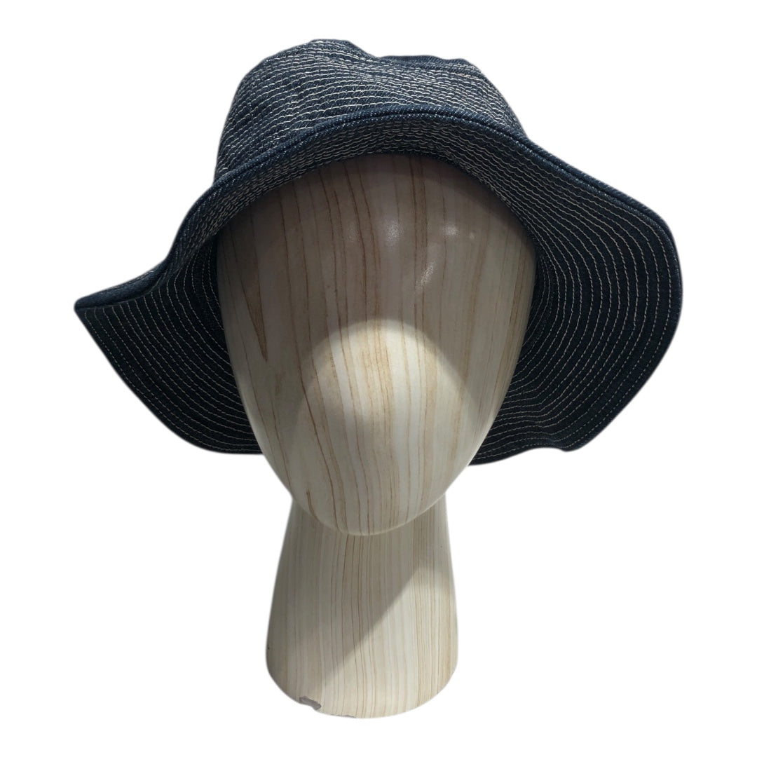 KAPITAL/Bucket Hat/OS/Stripe/Cotton/NVY/Bucket Hat w buckle view 1