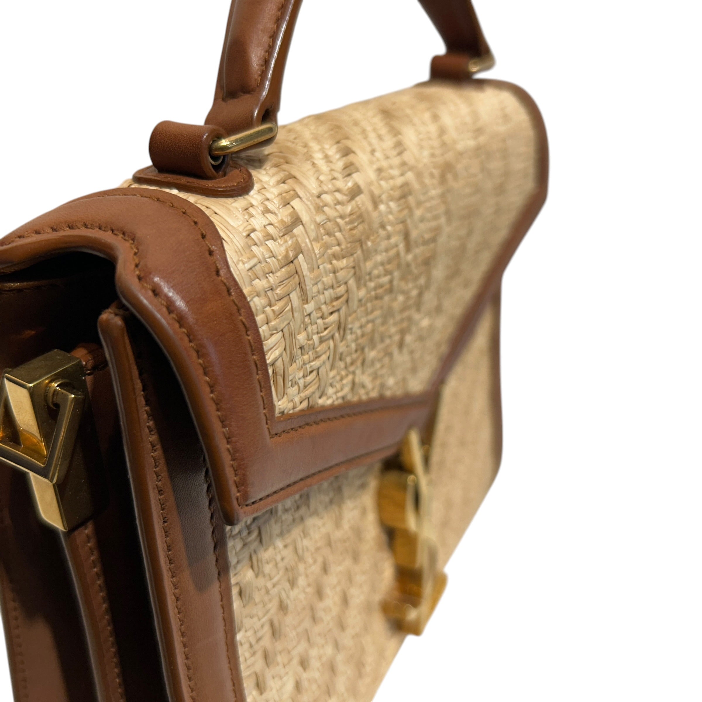 SAINT LAURENT/Basket Bag/BEG/Mini Cassandra Raffia view 6