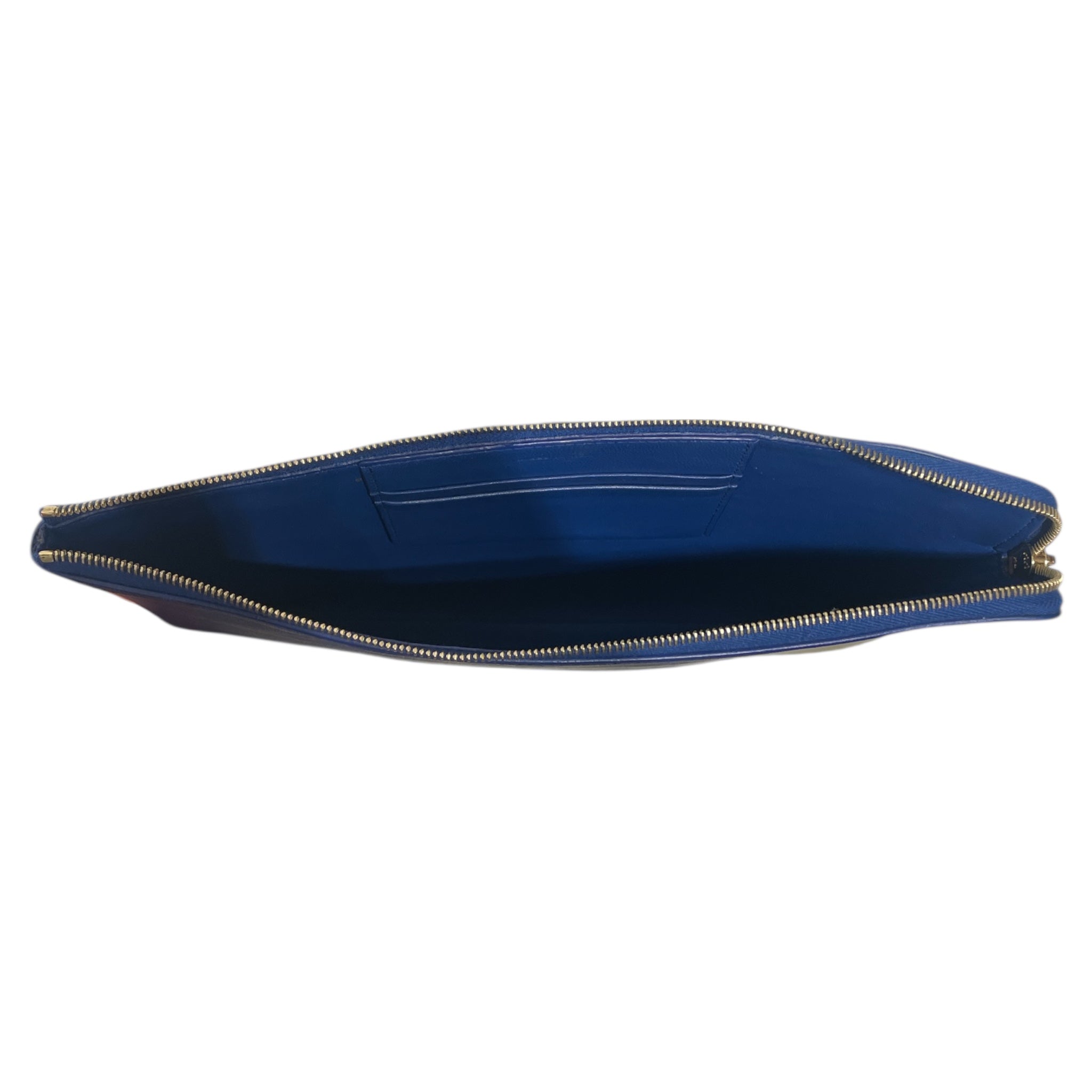 CELINE/Pouch/Leather/BLU/ view 3