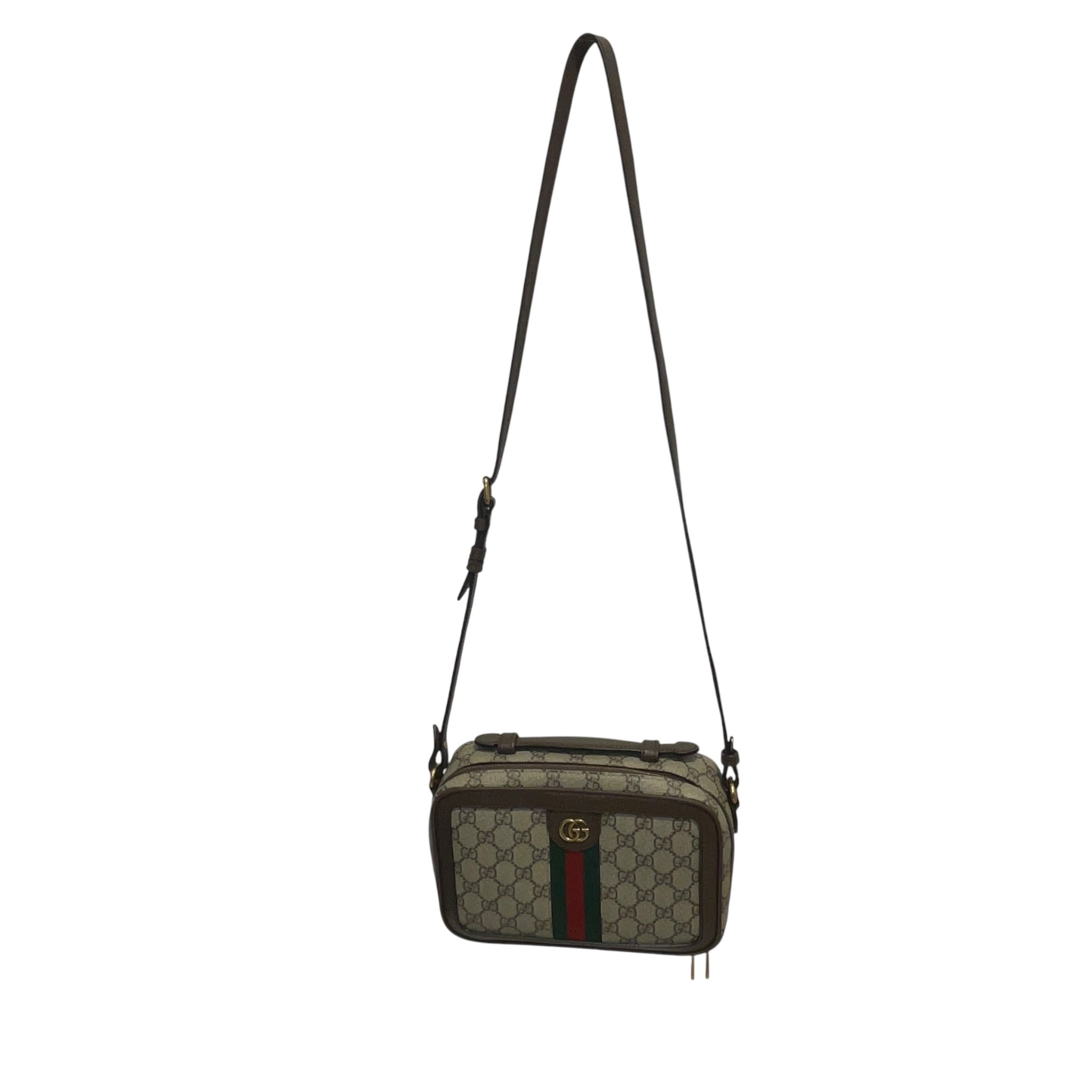 GUCCI/Cross Body Bag/Monogram/Leather/BEG/ophidia medium view 2