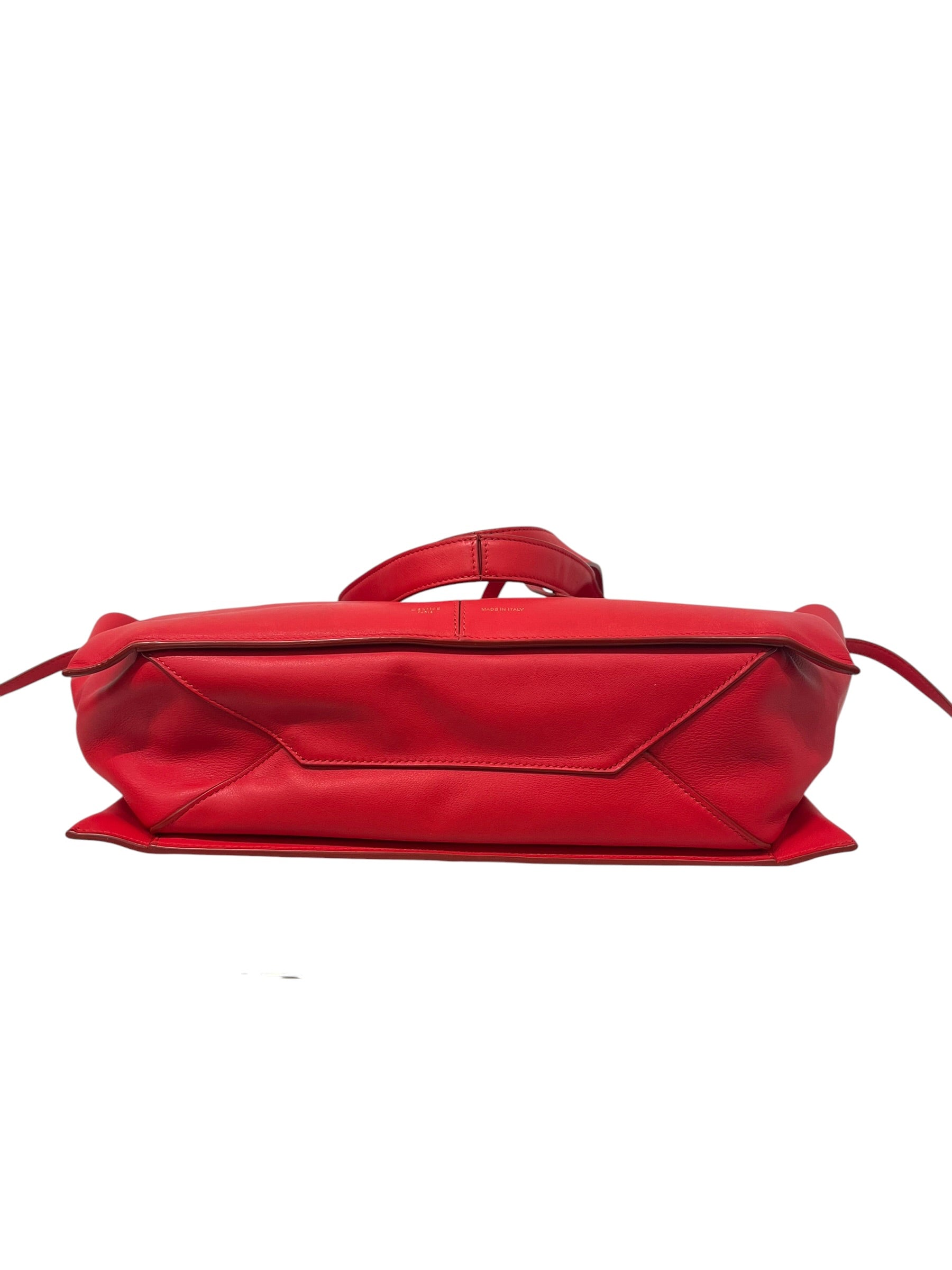 CELINE/Bag/Leather/RED/MEDIUM TRI-FOLD BAG view 3