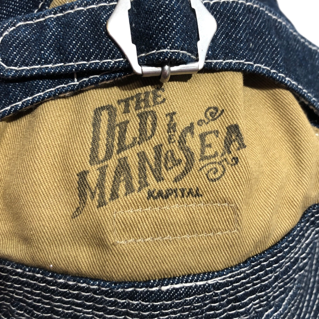 KAPITAL/Bucket Hat/OS/Stripe/Cotton/NVY/Bucket Hat w buckle view 3