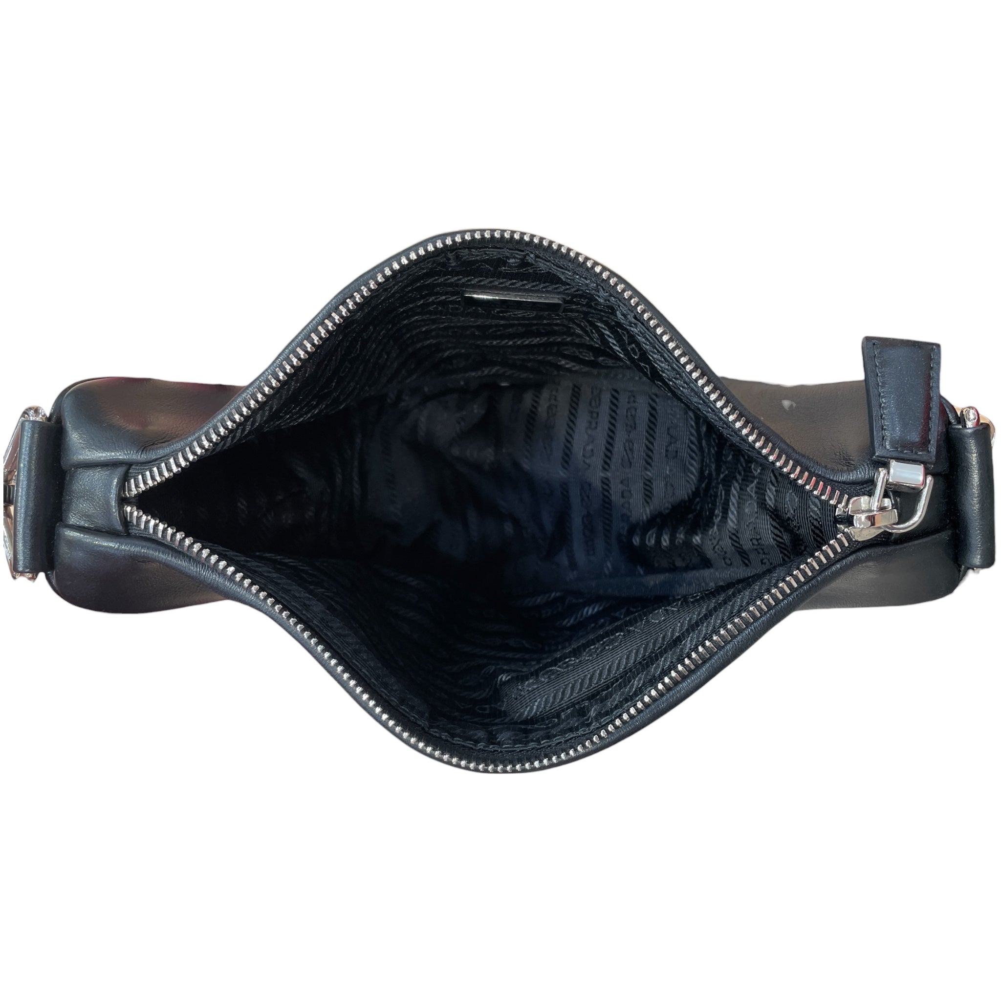 PRADA/Cross Body Bag/Leather/BLK/180 view 3