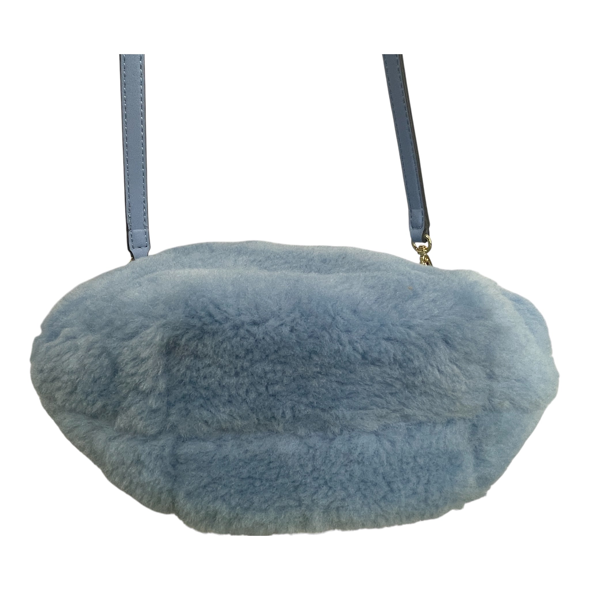 GANNI/Bag/Fake Fur/BLU/FAUX FUR CROSSBODY BAG BLUE view 5