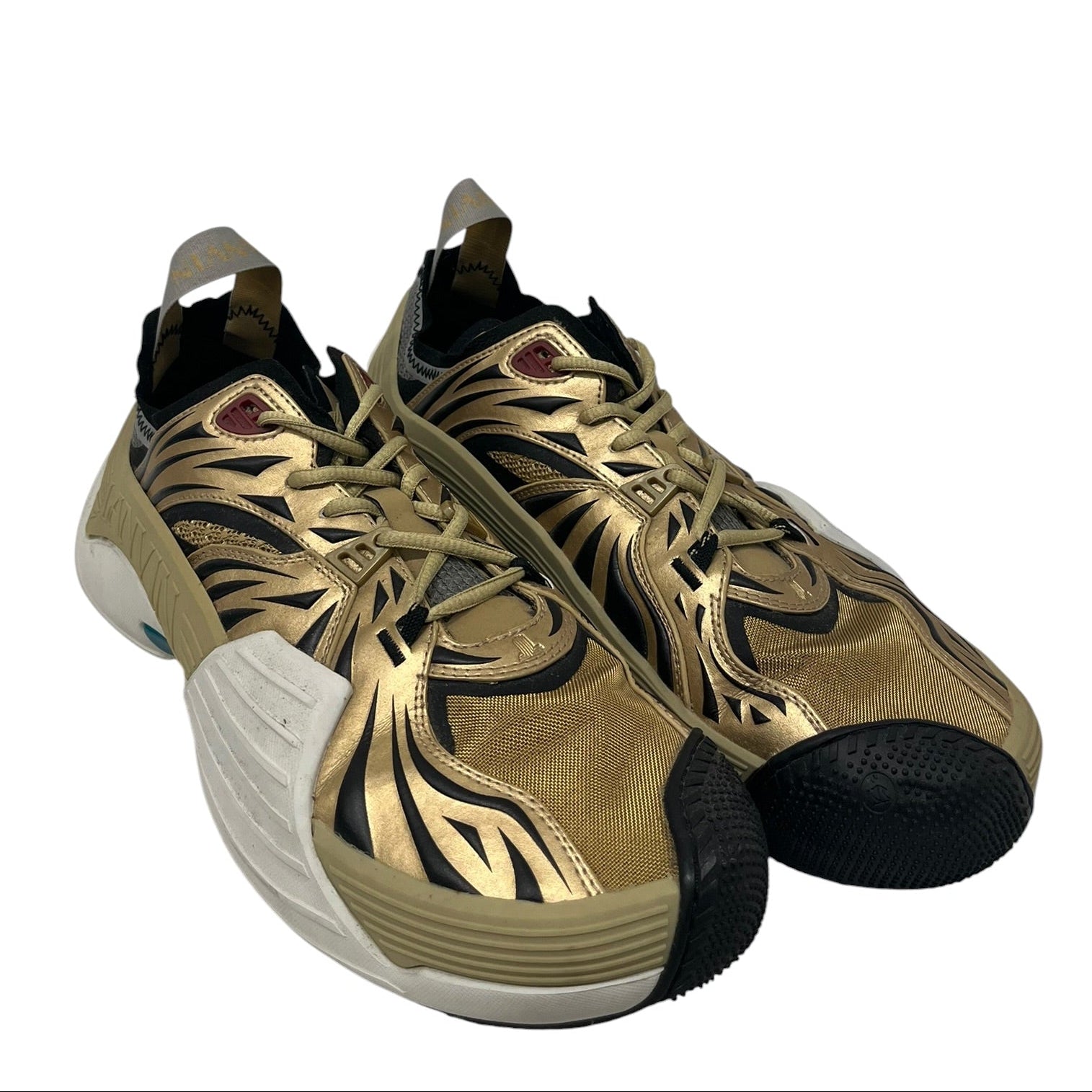 LANVIN/Low-Sneakers/EU 44/Polyester/GLD/ANIMAL PRINT GOLD SNEAKER view 1
