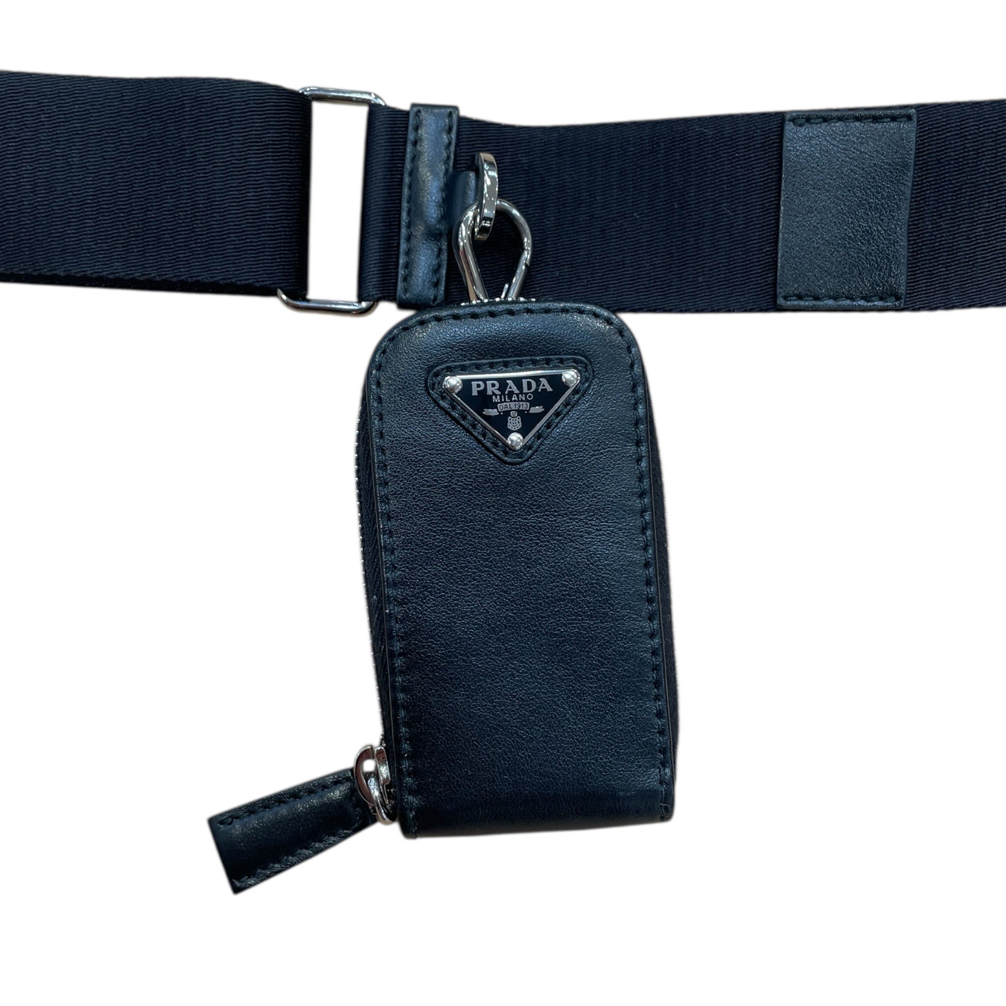 PRADA/Cross Body Bag/Leather/BLK/180 view 6