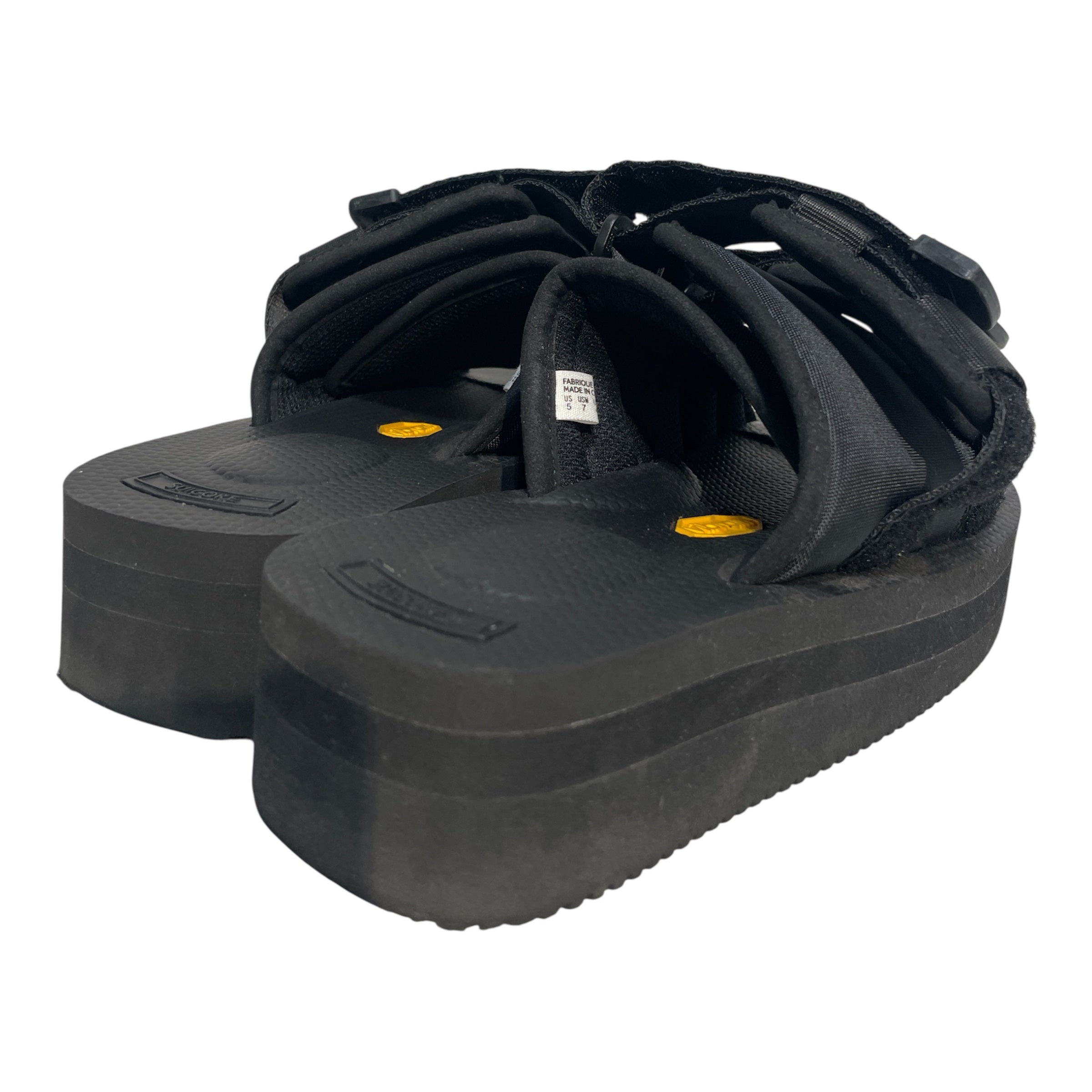 Suicol'e/Sandals/US 5/Nylon/BLK/Strap Slides view 3