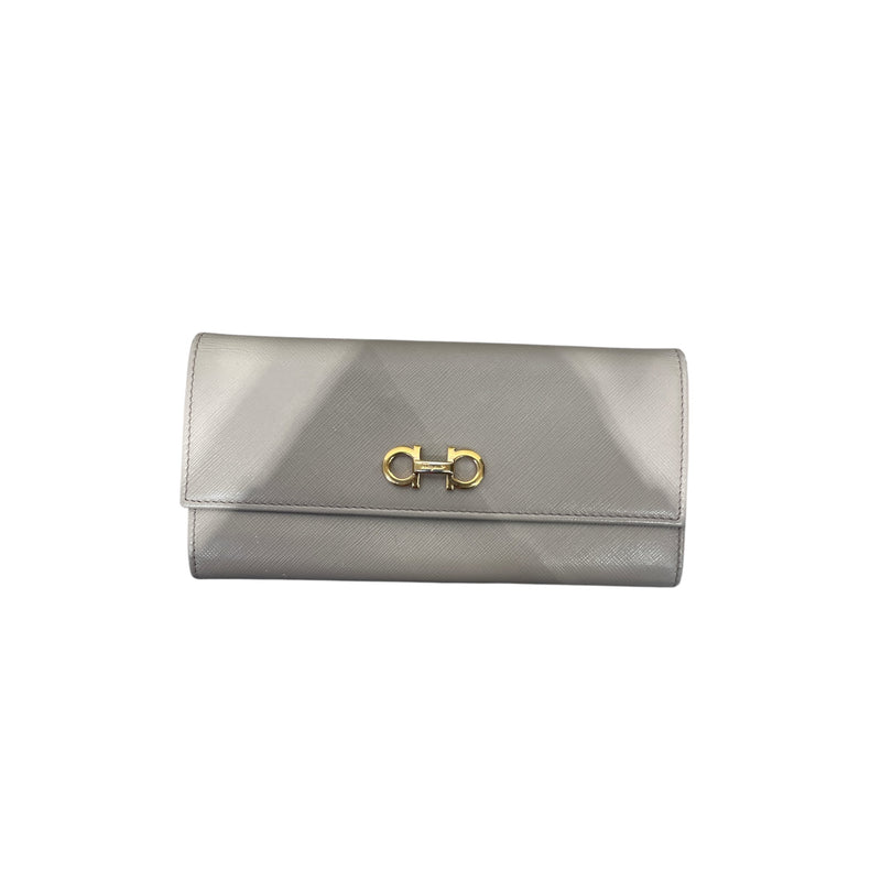 Salvatore Ferragamo/Long Wallet/OS/Leather/CRM/plain wallet