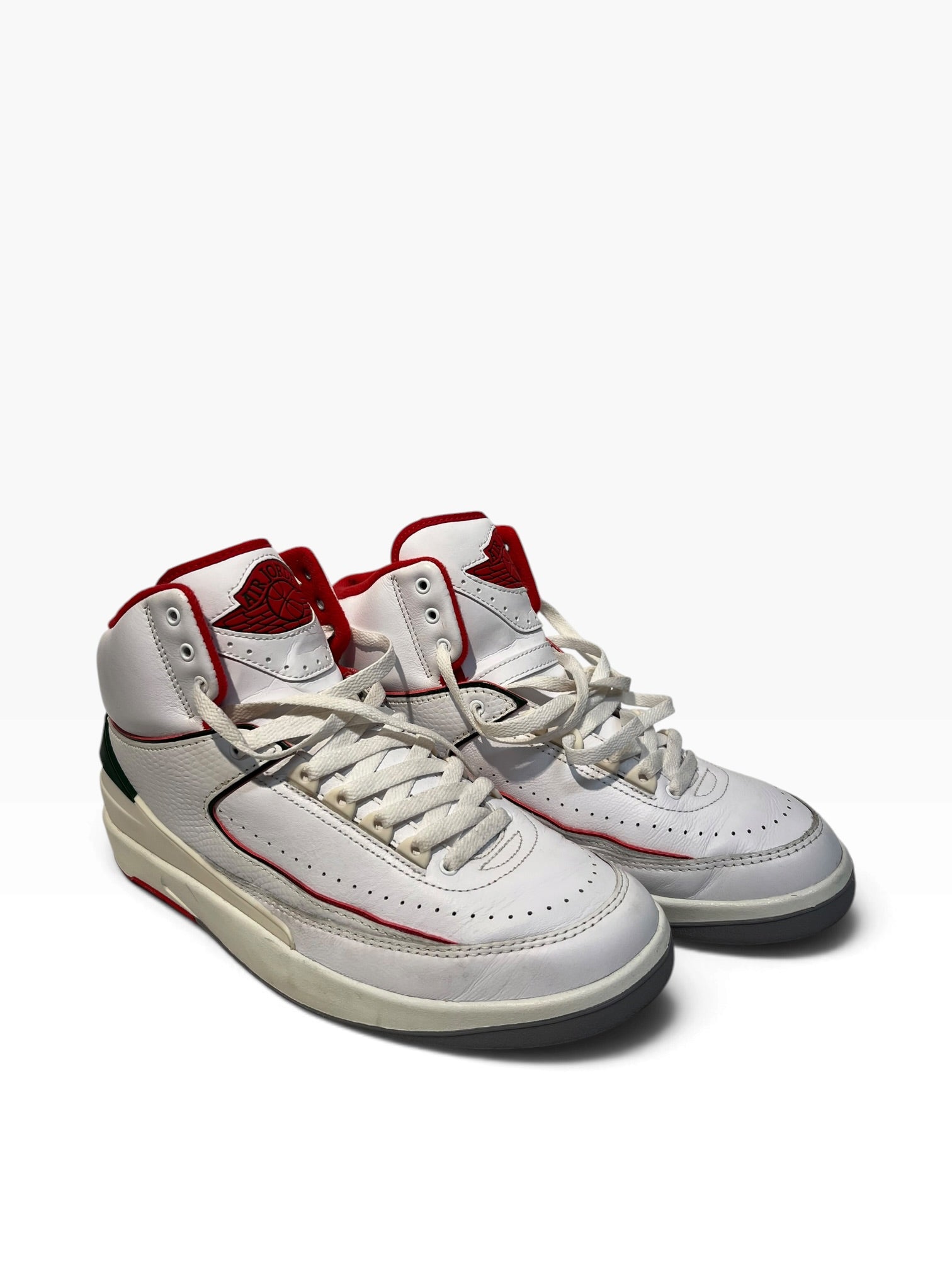 JORDAN BRAND/Hi-Sneakers/US 10/Leather/WHT/Retro 2 Black Cement view 1