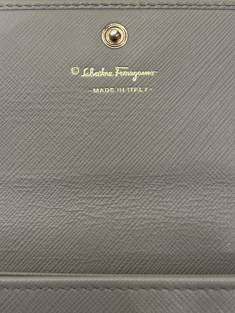 Salvatore Ferragamo/Long Wallet/OS/Leather/CRM/plain wallet