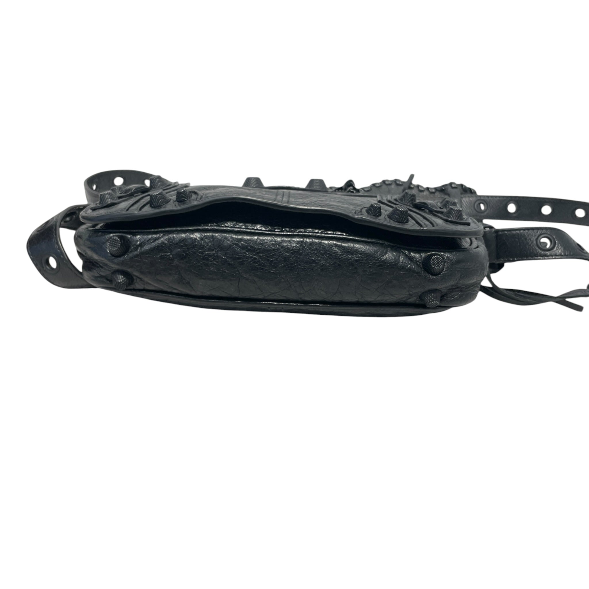 BALENCIAGA/Cross Body Bag/Leather/BLK/le cagole xs view 4