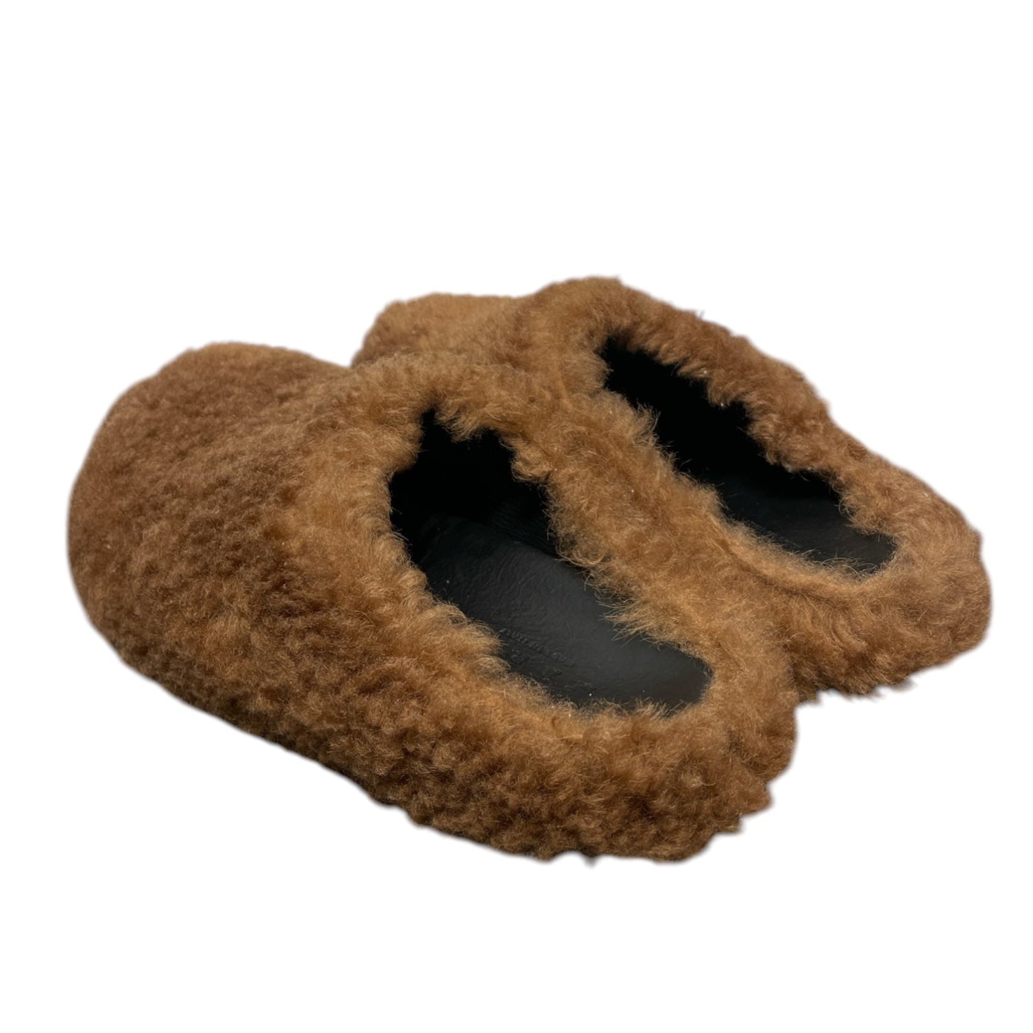 MARNI/Low-Sneakers/EU 39/Wool/BRW/SHEARLING SLIDES view 2