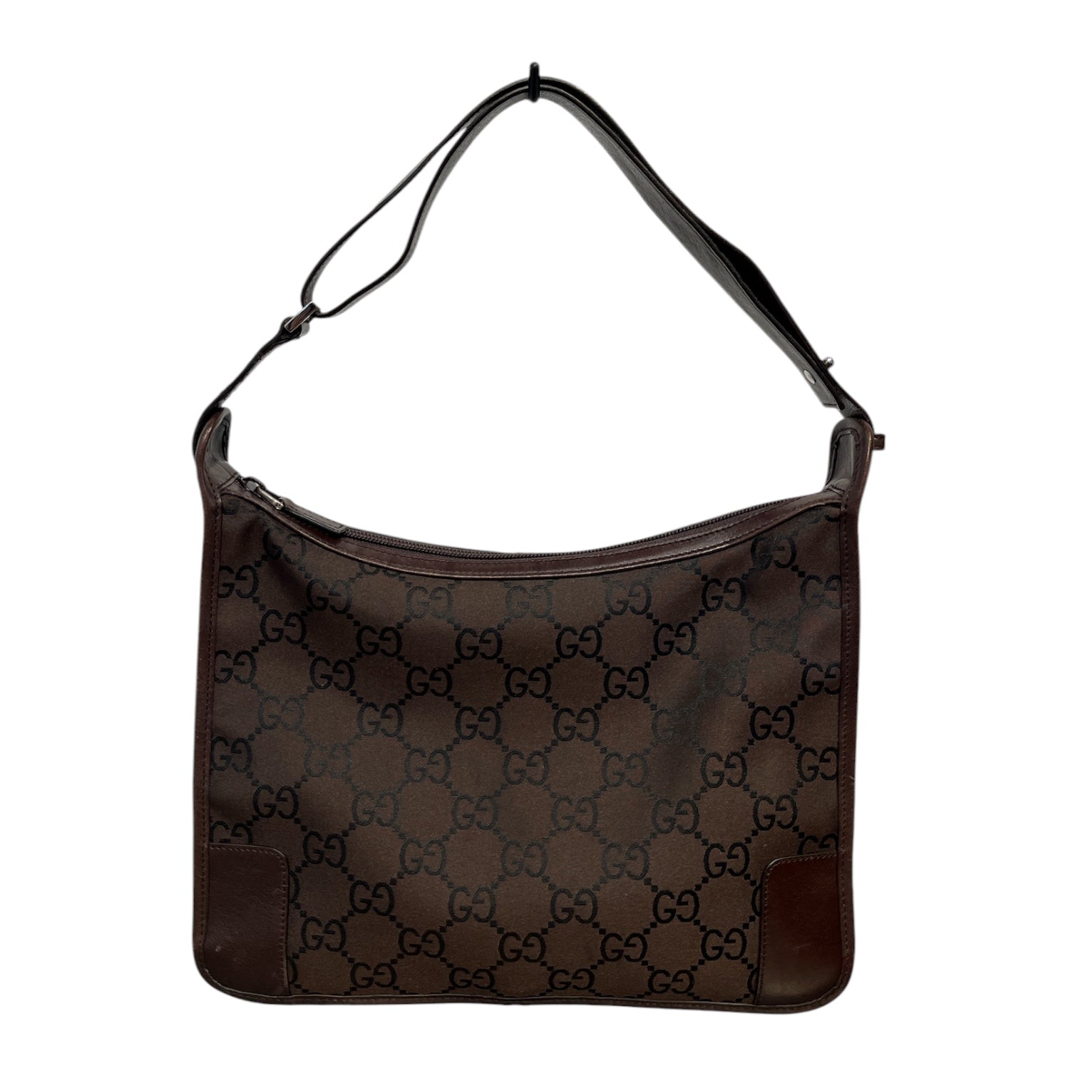GUCCI/Hand Bag/Monogram/Nylon/BRW/monogram nylon shoulder bag view 1