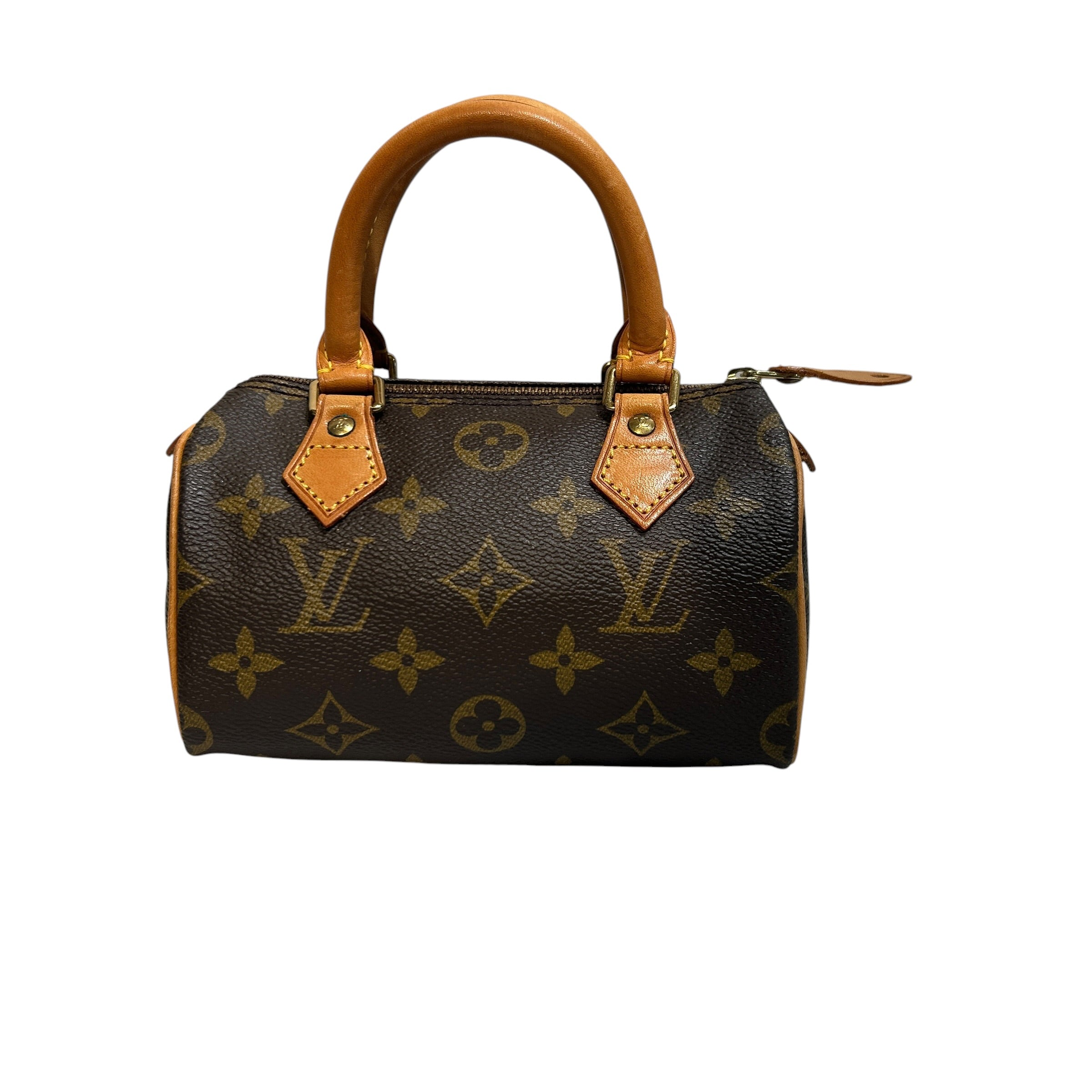 LOUIS VUITTON/Hand Bag/Monogram/BRW/Nano Speedy view 1