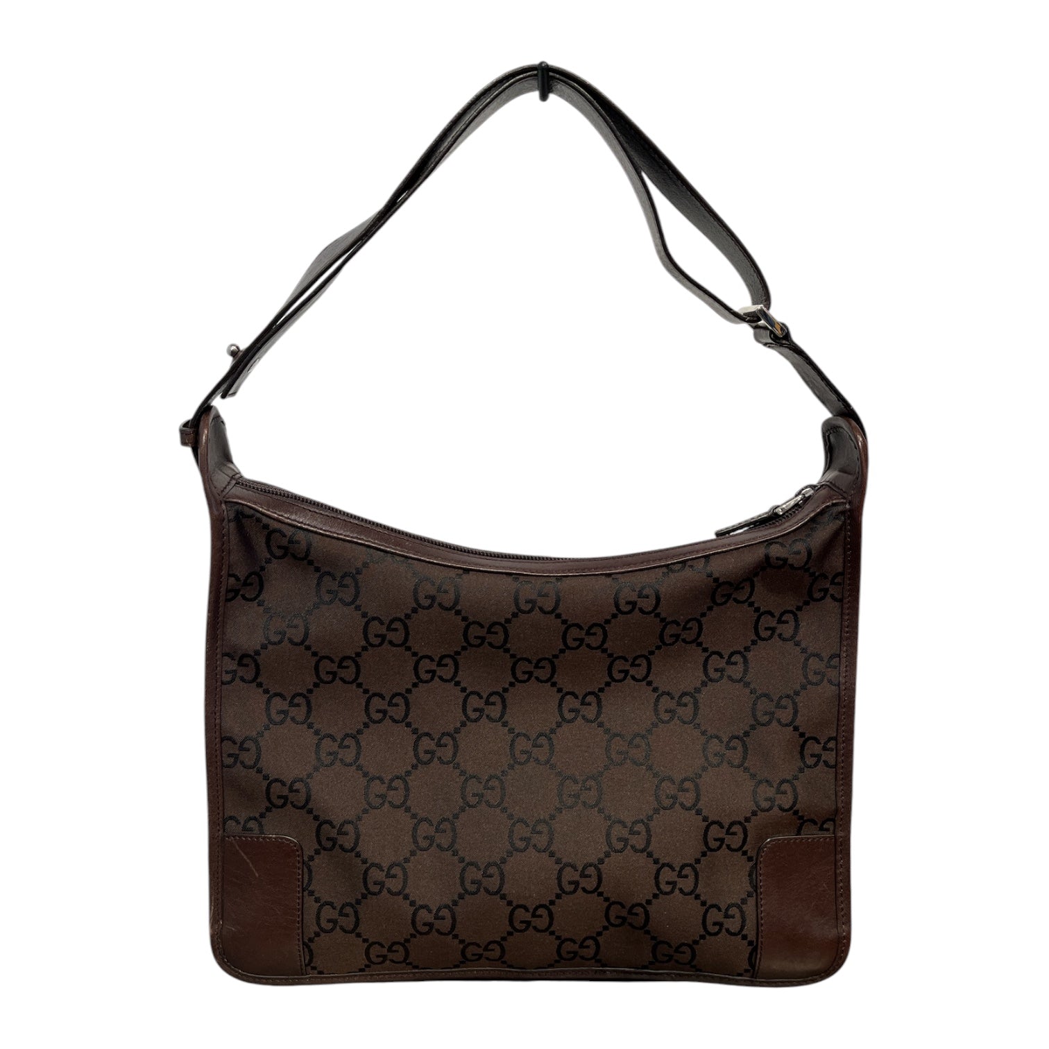 GUCCI/Hand Bag/Monogram/Nylon/BRW/monogram nylon shoulder bag view 2