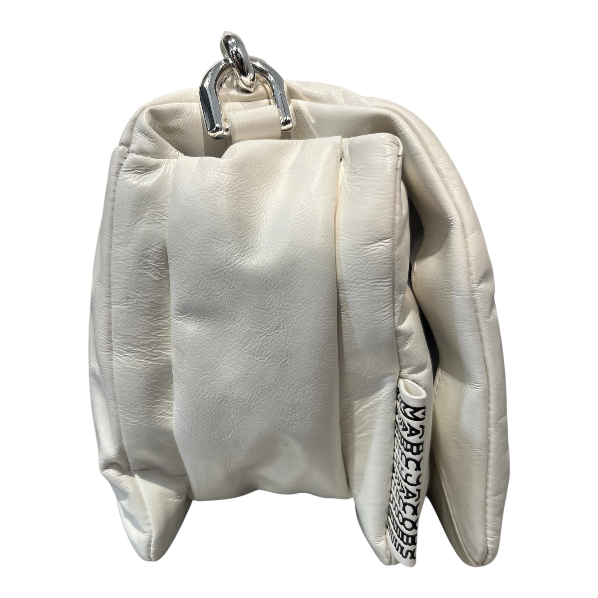MARC BY MARC JACOBS/Hand Bag/Cotton/WHT/barcode pillow/silver chain view 4
