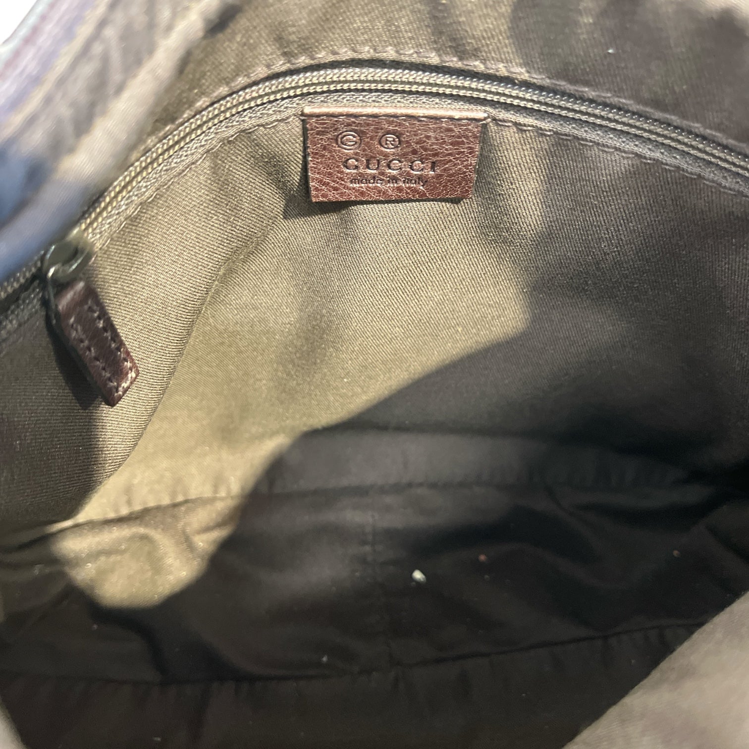 GUCCI/Hand Bag/Monogram/Nylon/BRW/monogram nylon shoulder bag view 4