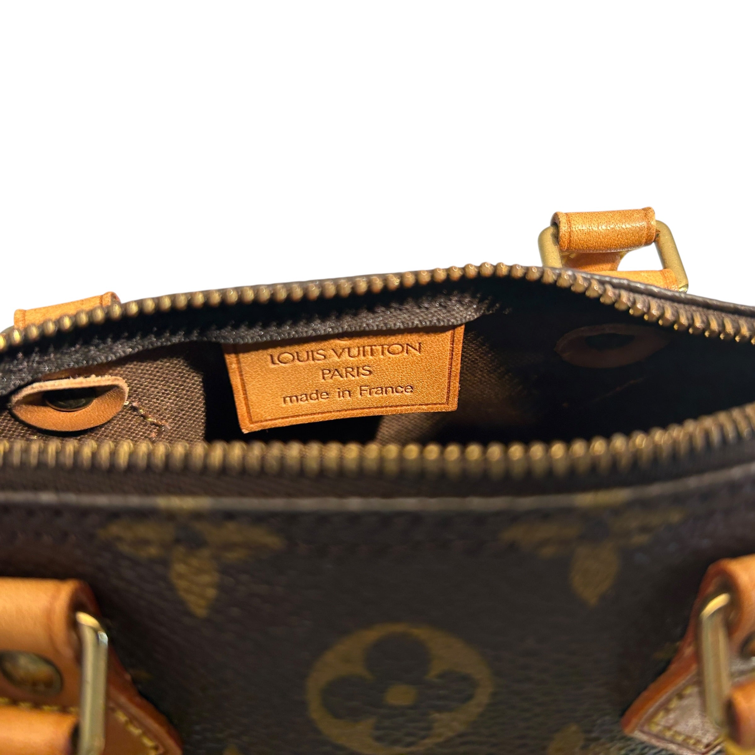 LOUIS VUITTON/Hand Bag/Monogram/BRW/Nano Speedy view 5