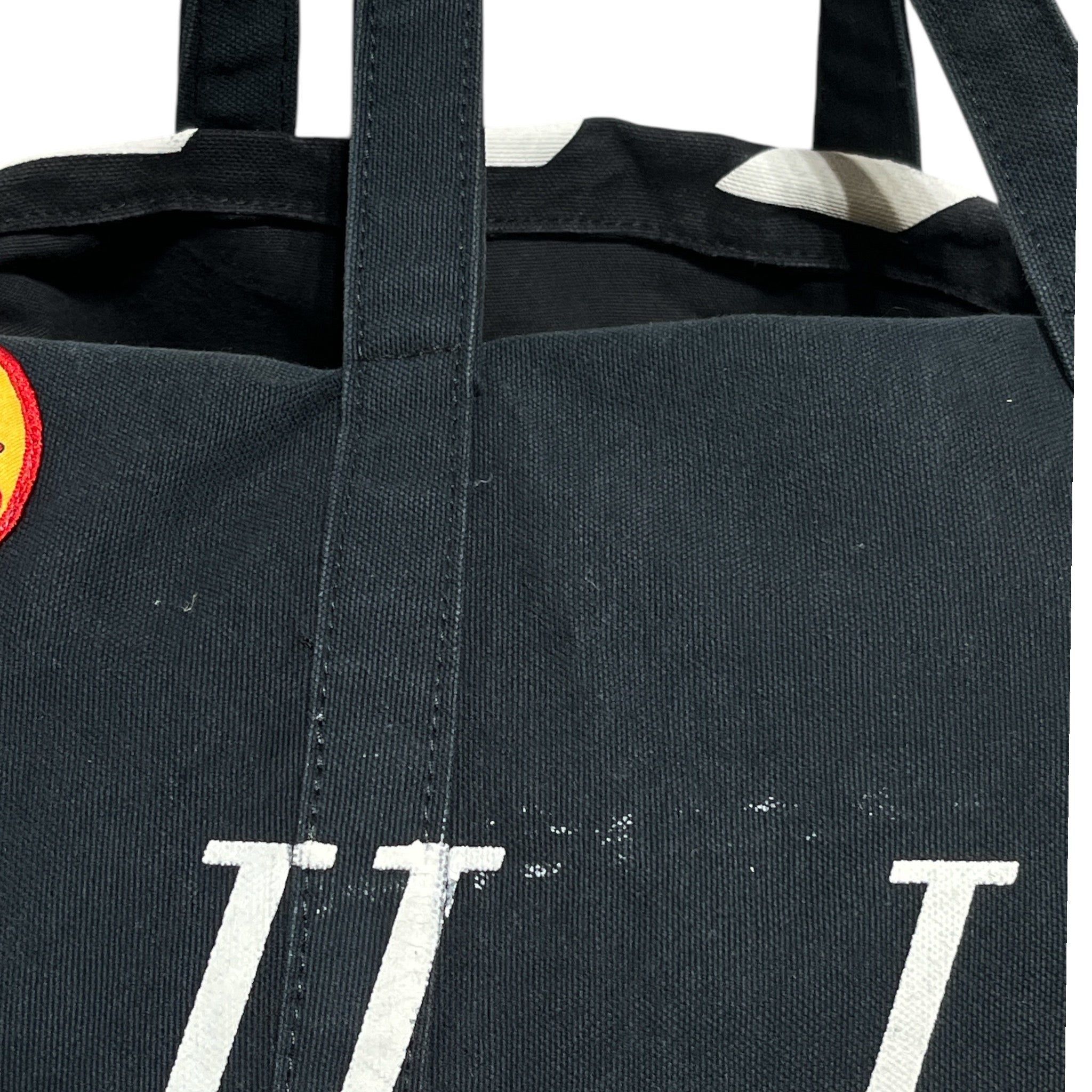 OFF-WHITE/Tote Bag/Graphic/Cotton/BLK/HELLFIRE PATCH view 6