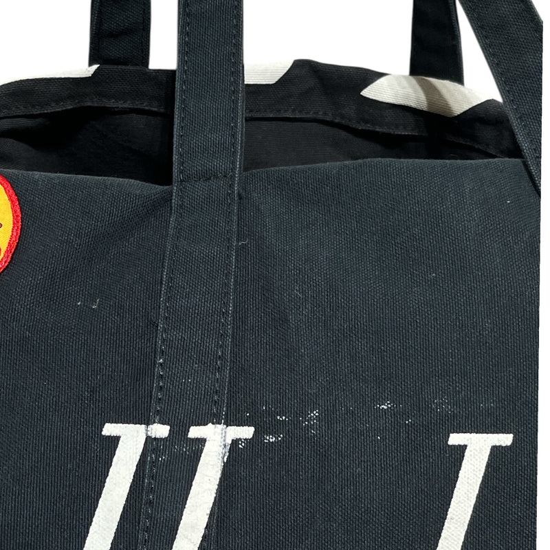 OFF-WHITE/Tote Bag/Graphic/Cotton/BLK/HELLFIRE PATCH