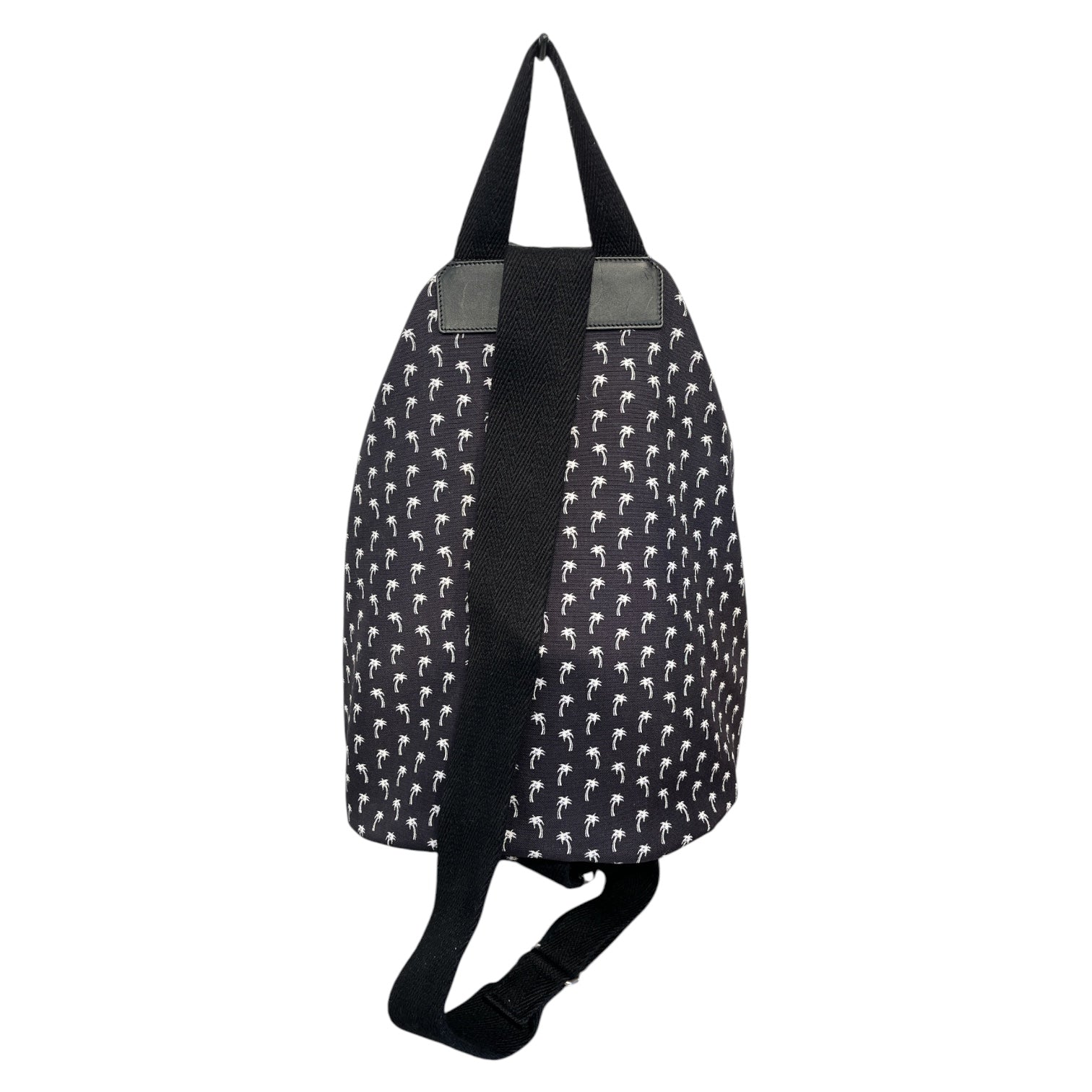 SAINT LAURENT/Backpack/Floral Pattern/BLK/teddy palm shoulder bag view 2