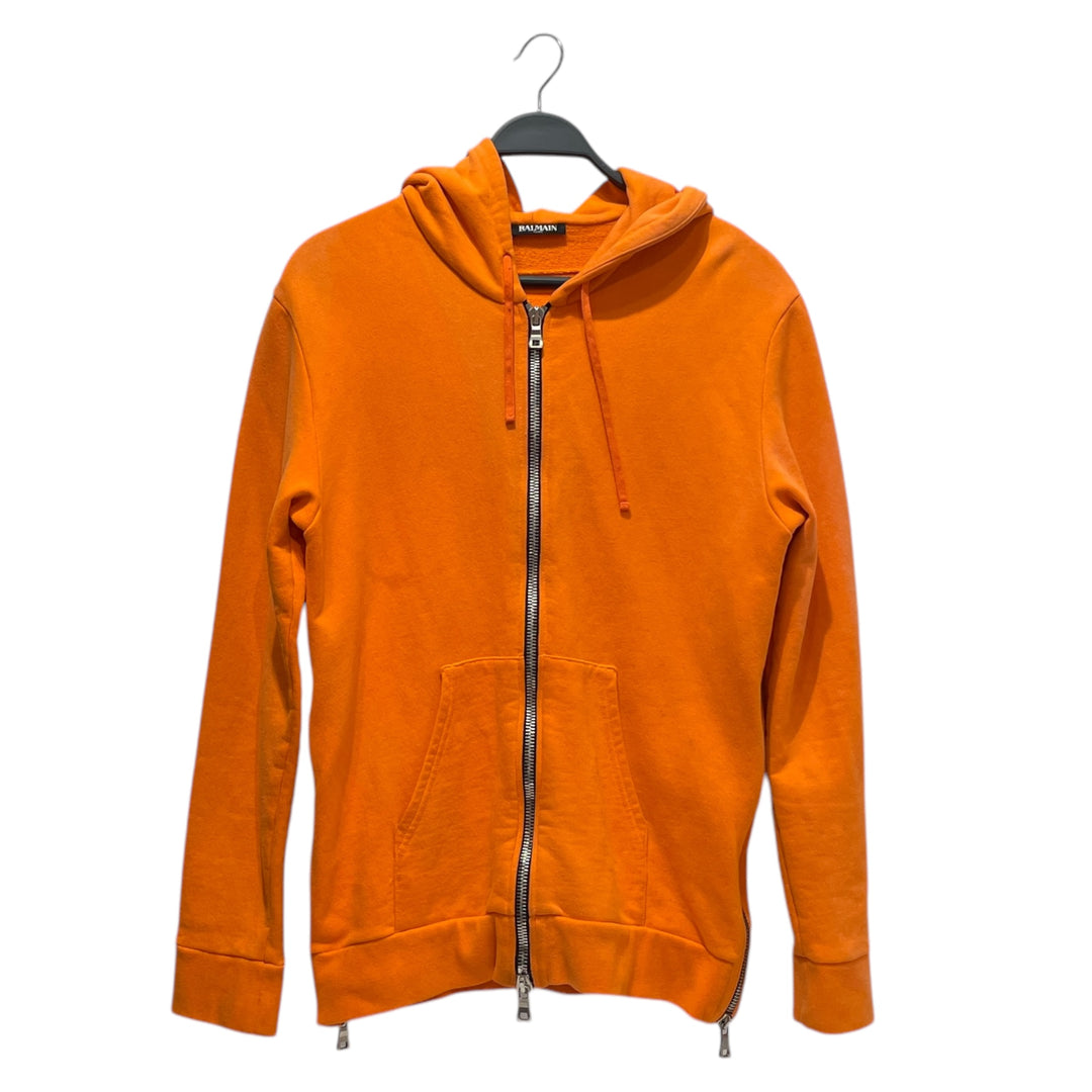 BALMAIN Zip Up Hoodie L Cotton ORN 2nd STREET USA