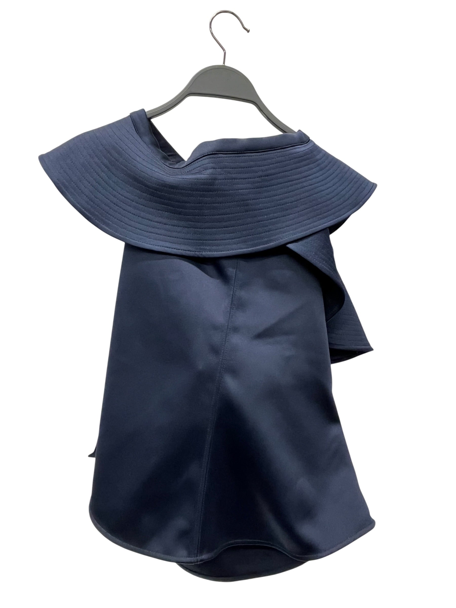 self-portrait/SL Blouse/2/Polyester/NVY/SELF PORTRAIT SATIN FRILL view 2