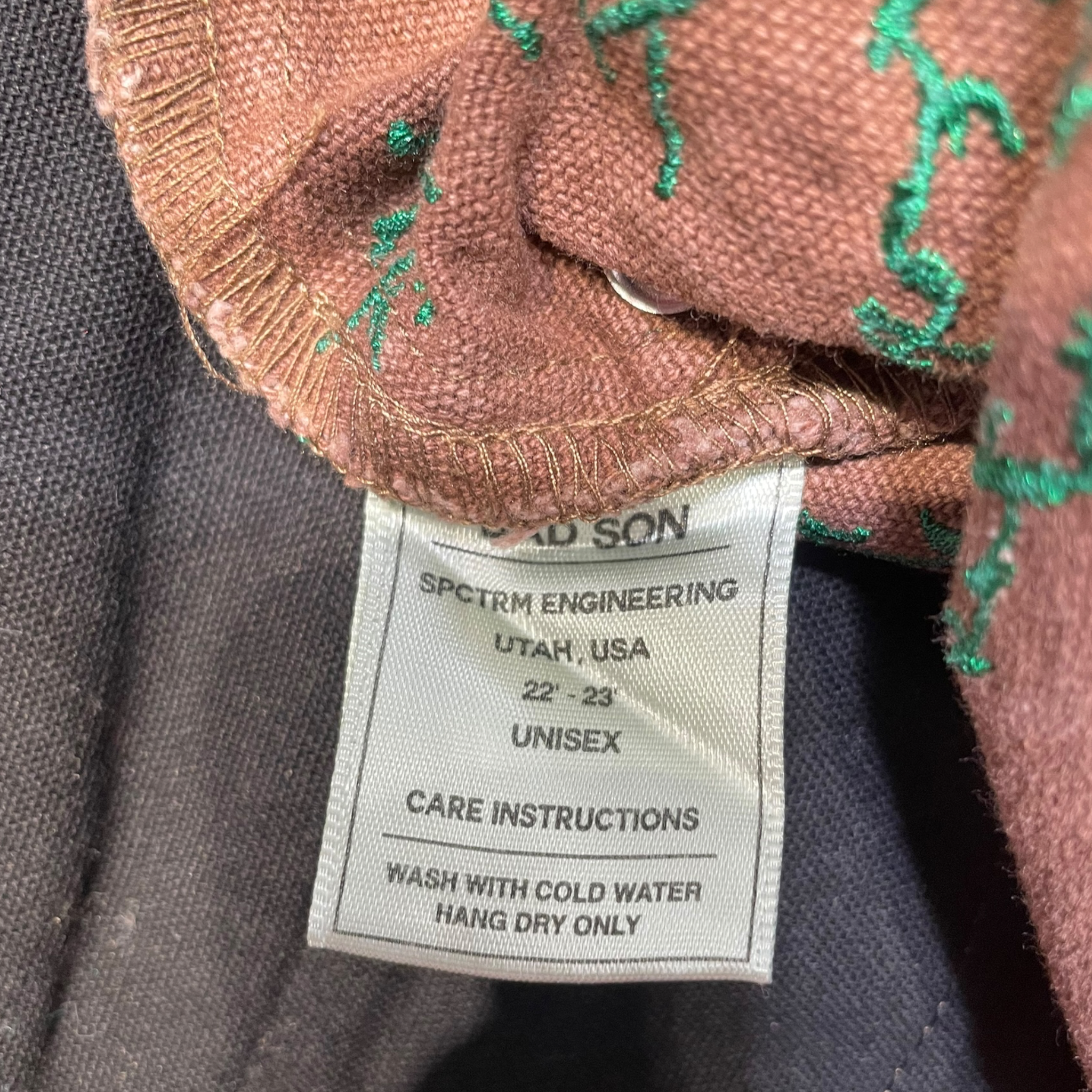 BAD SON/Cargo Pants/XXL/Cotton/BRW/Floral Pattern/embroidered vines with flowers view 4