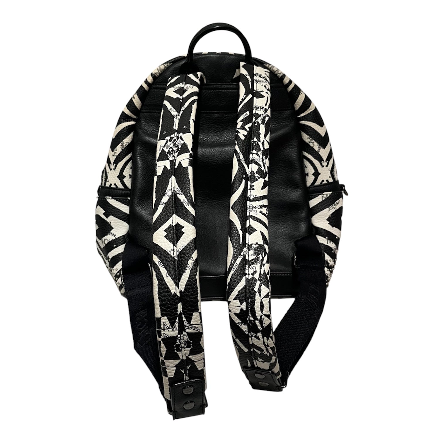 MCM/Backpack/Animal Pattern/Leather/WHT/zebra backpac view 2