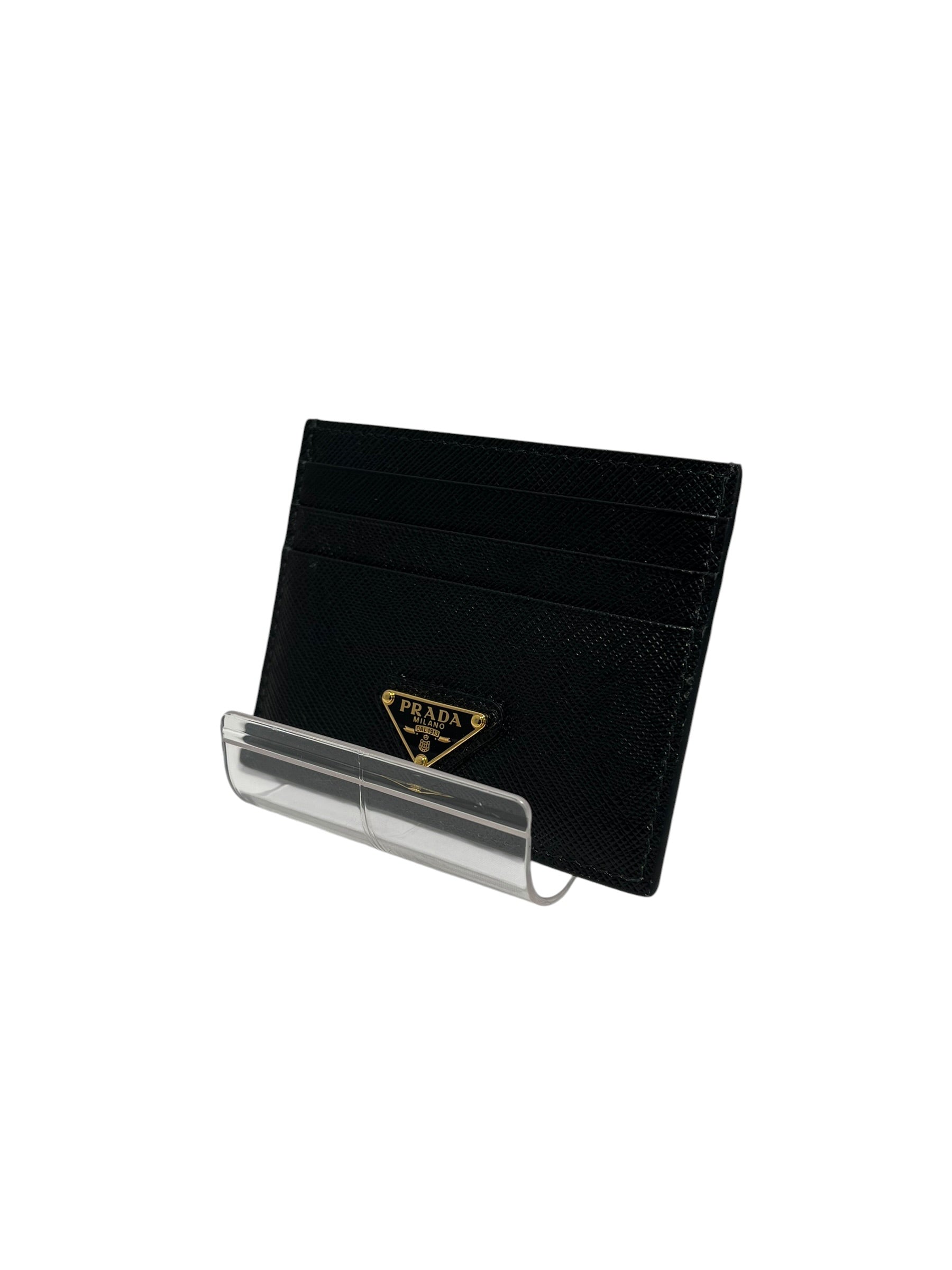 PRADA/Wallet/Leather/BLK/CARDHOLDER view 1