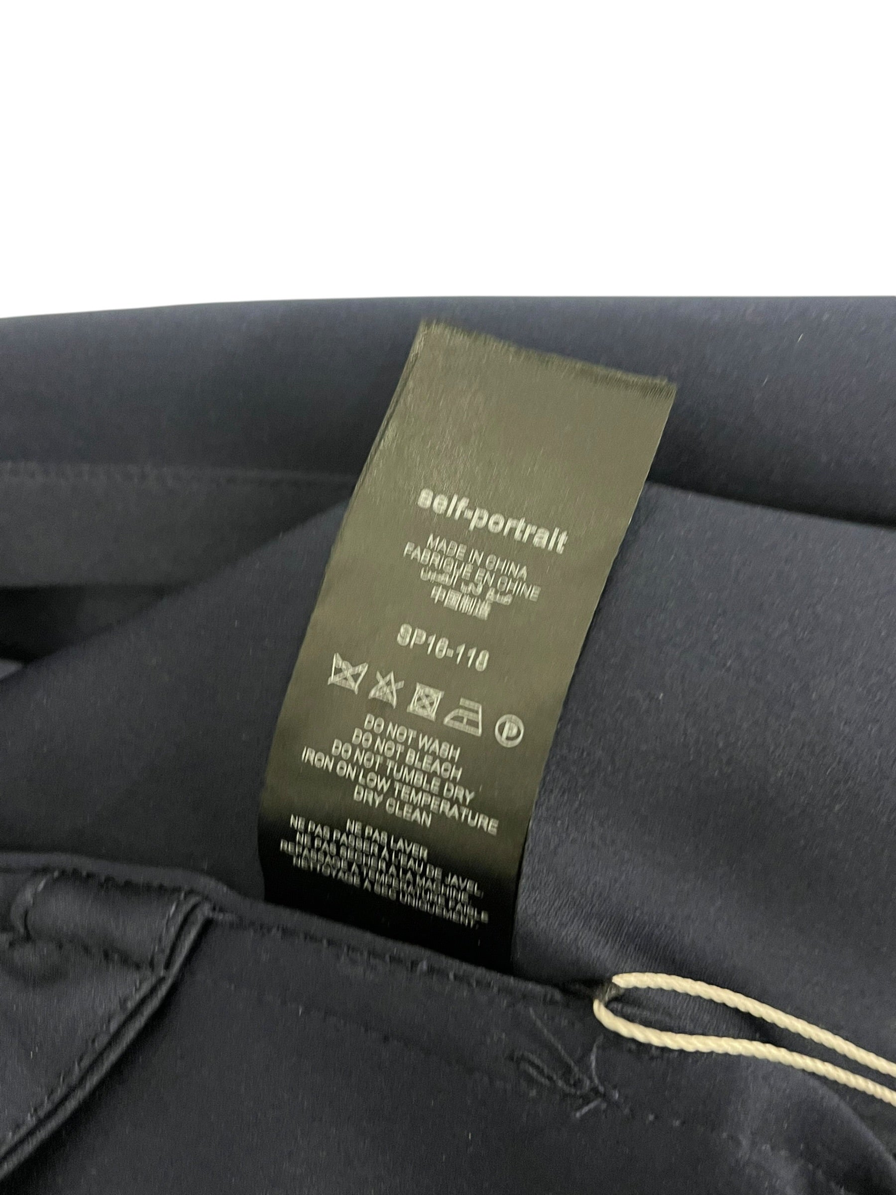self-portrait/SL Blouse/2/Polyester/NVY/SELF PORTRAIT SATIN FRILL view 8