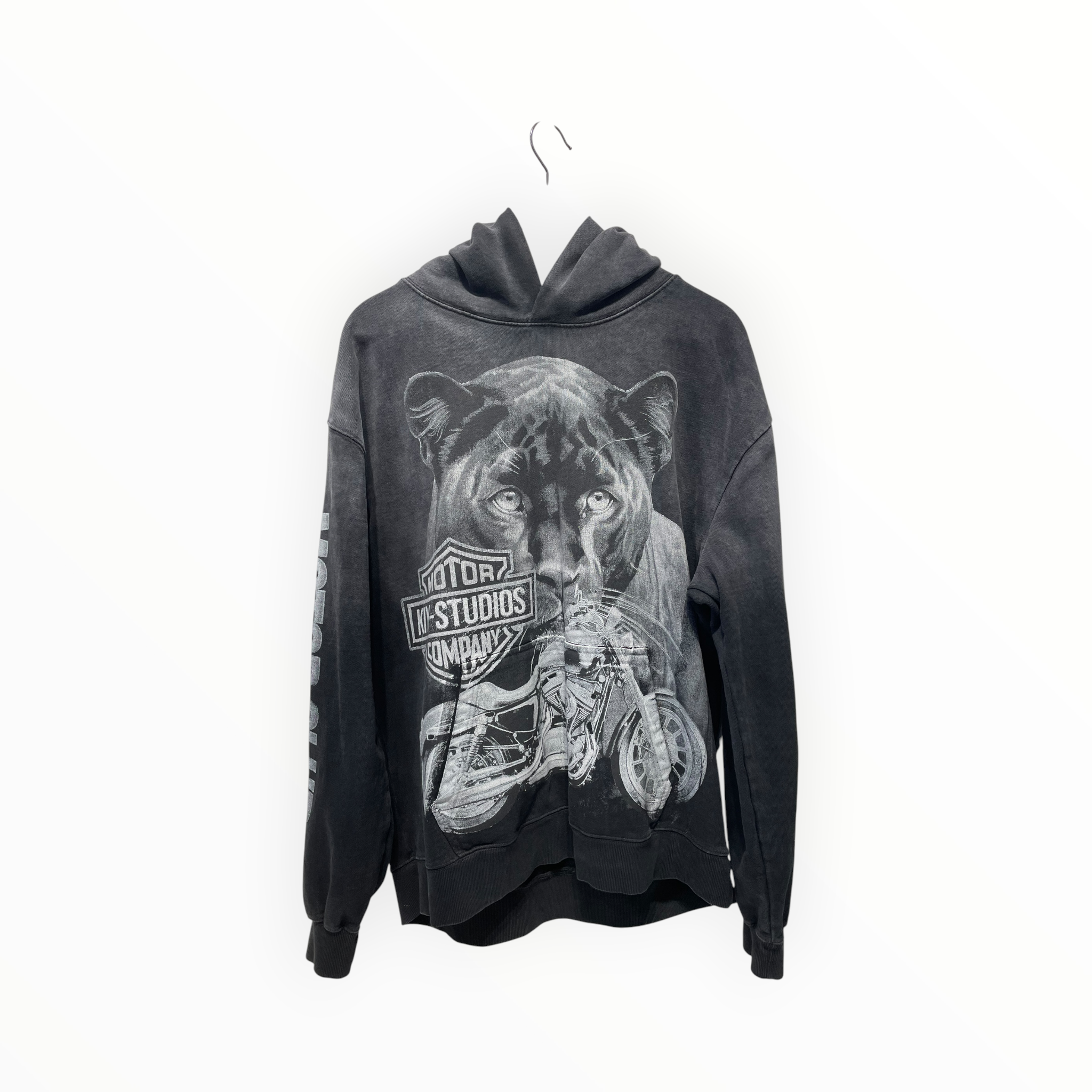 KIY STUDIO/Hoodie/L/Cotton/BLK/PANTHER MOTOR COMPANY view 1