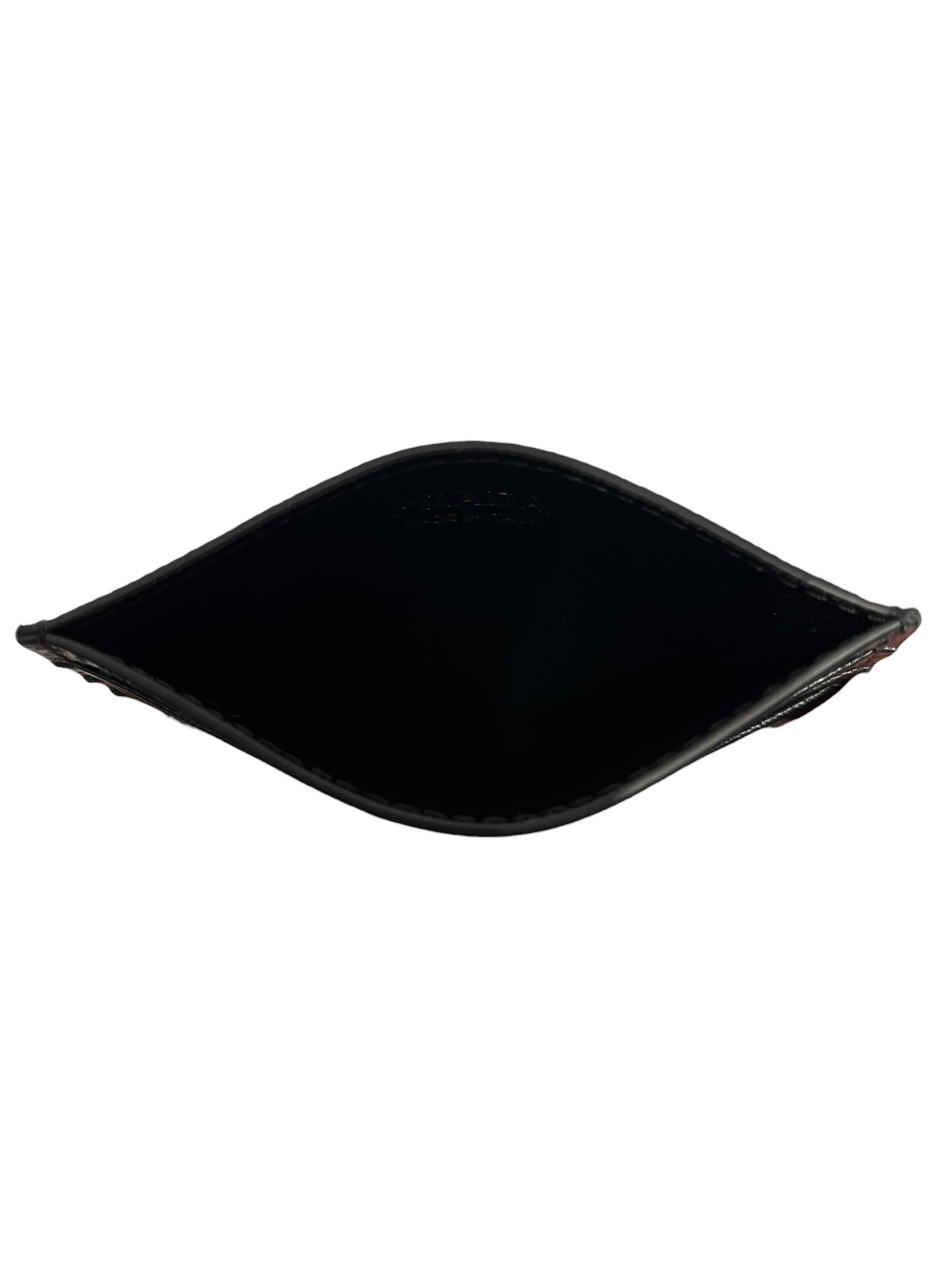 PRADA/Wallet/Leather/BLK/CARDHOLDER view 3