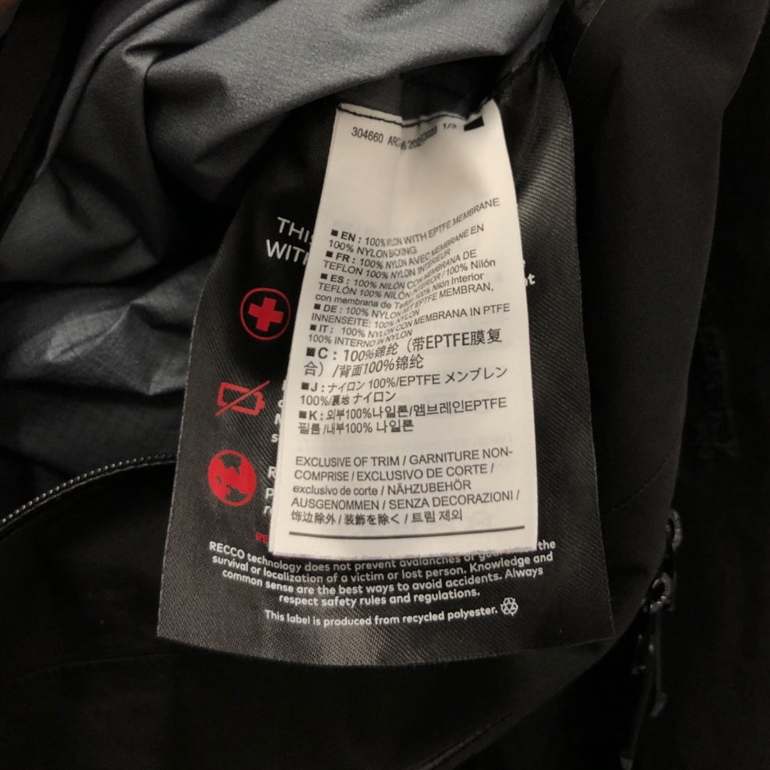 ARC'TERYX/Windbreaker/L/Nylon/BLK/ view 4