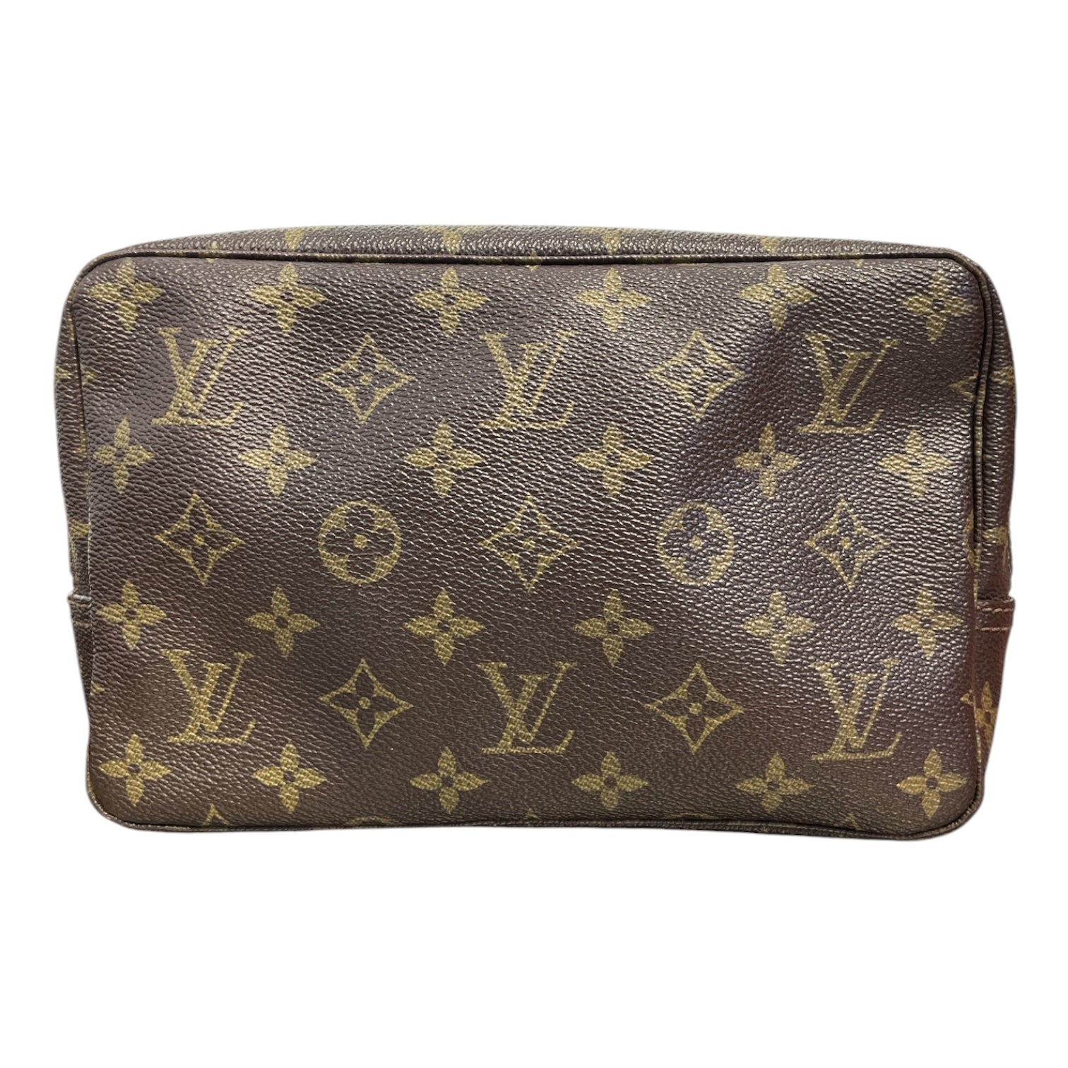 LOUIS VUITTON/Pouch/Monogram/Leather/BRW/vintage LV toiletry pouch view 2