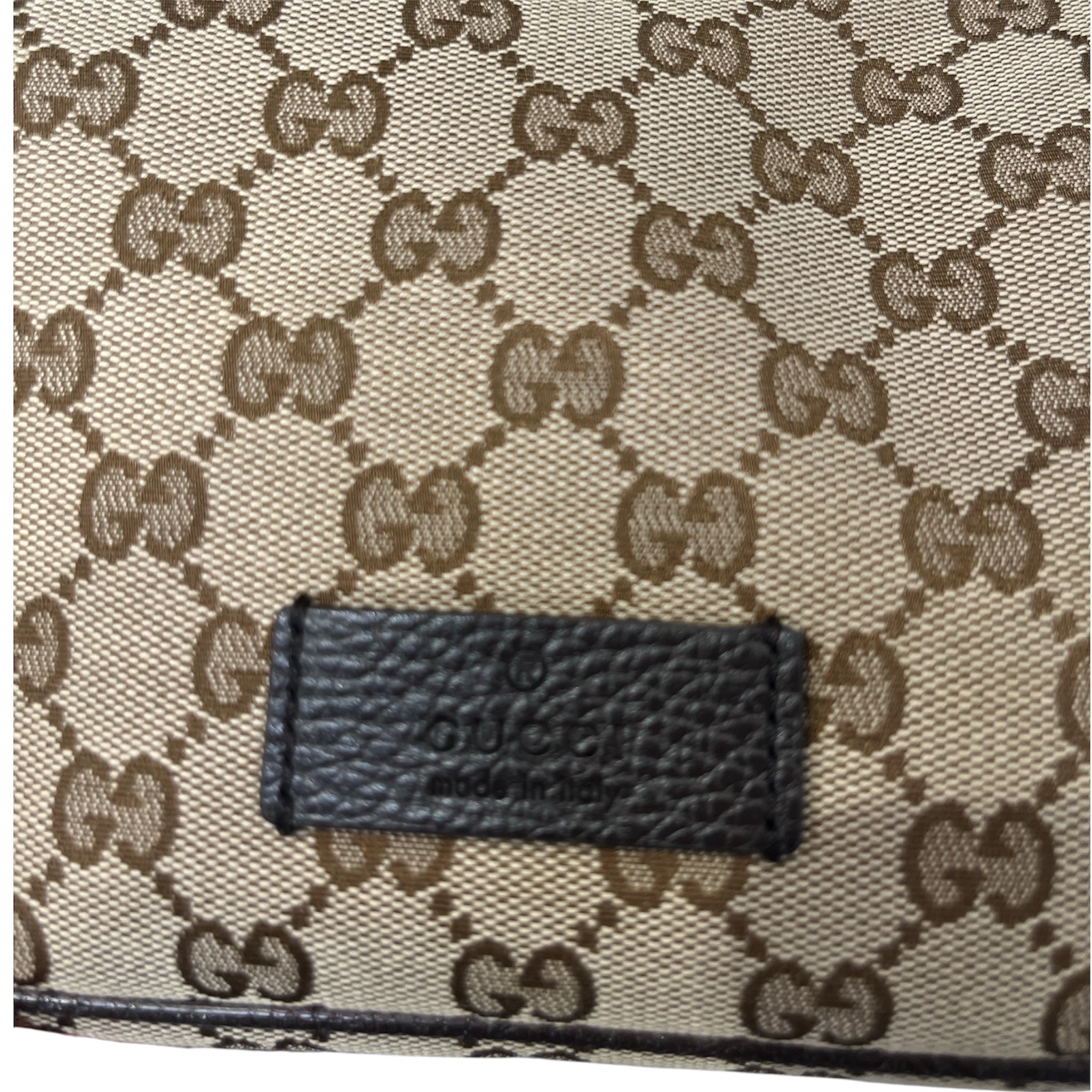 GUCCI/Fanny Pack/Monogram/Cotton/BRW/GG CANVAS BELT BAG view 5