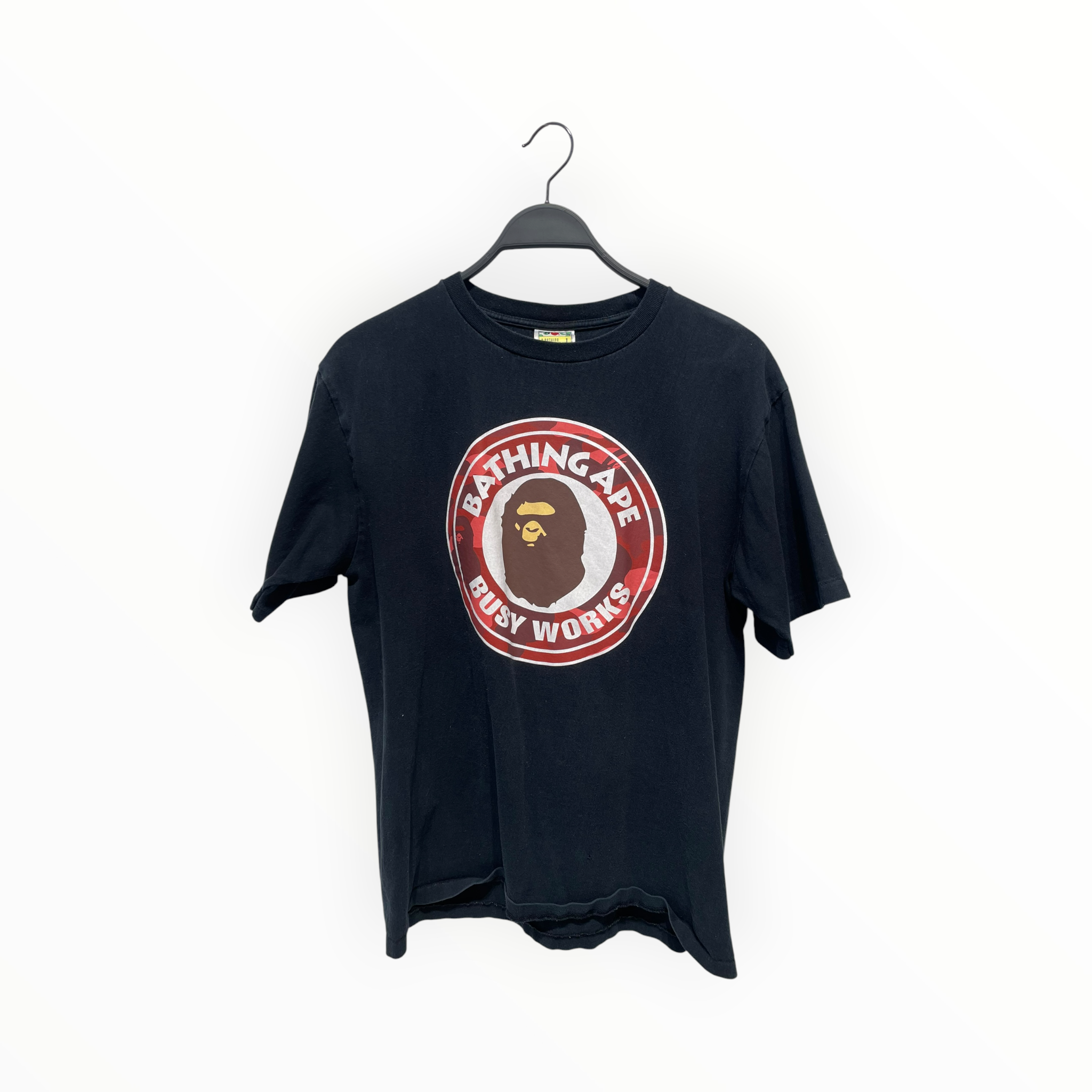 A BATHING APE/T-Shirt/L/Cotton/BLK/Graphic/busy works view 1