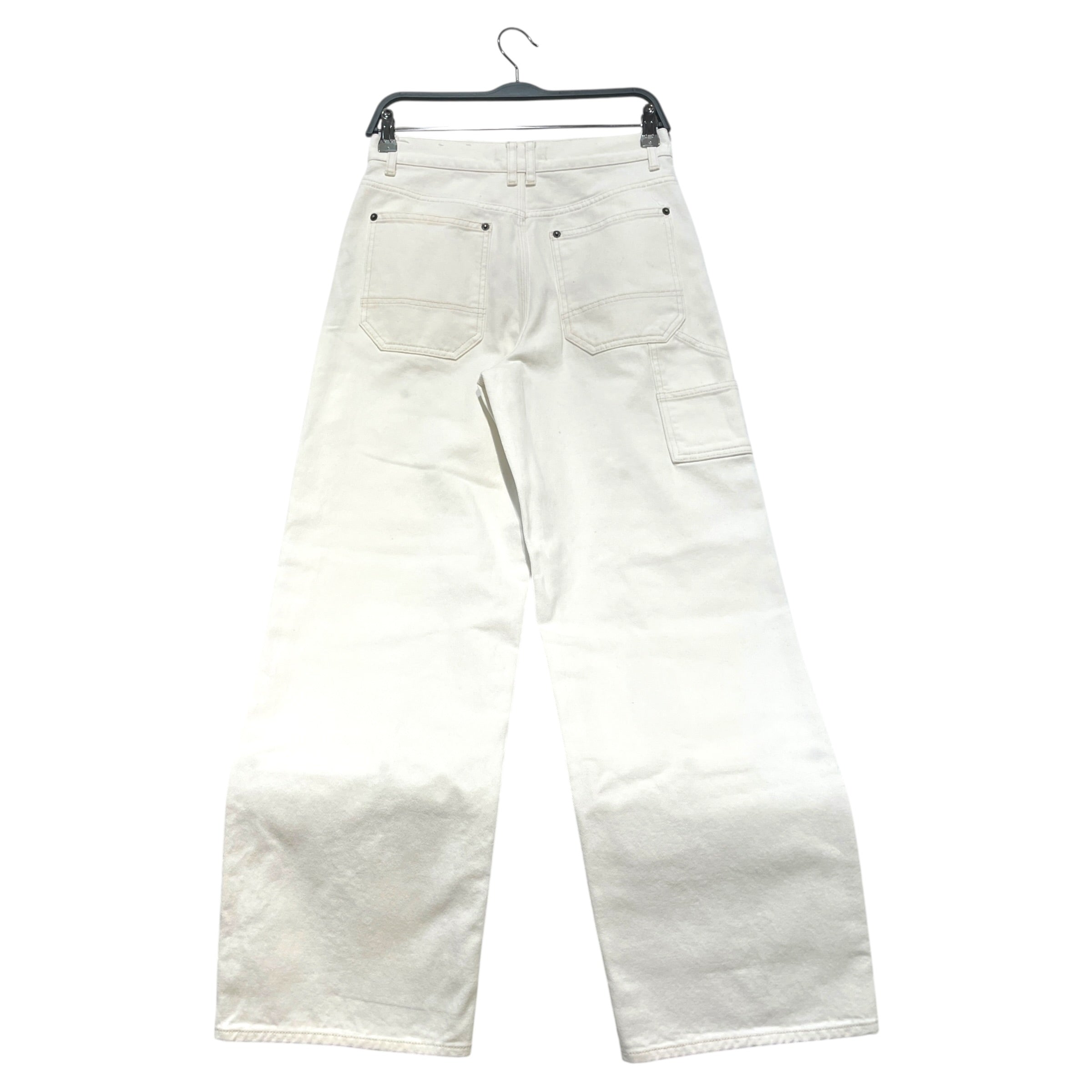 TOPSHOP/Straight Pants/24/Cotton/WHT/Column Fit Straight Pants view 2