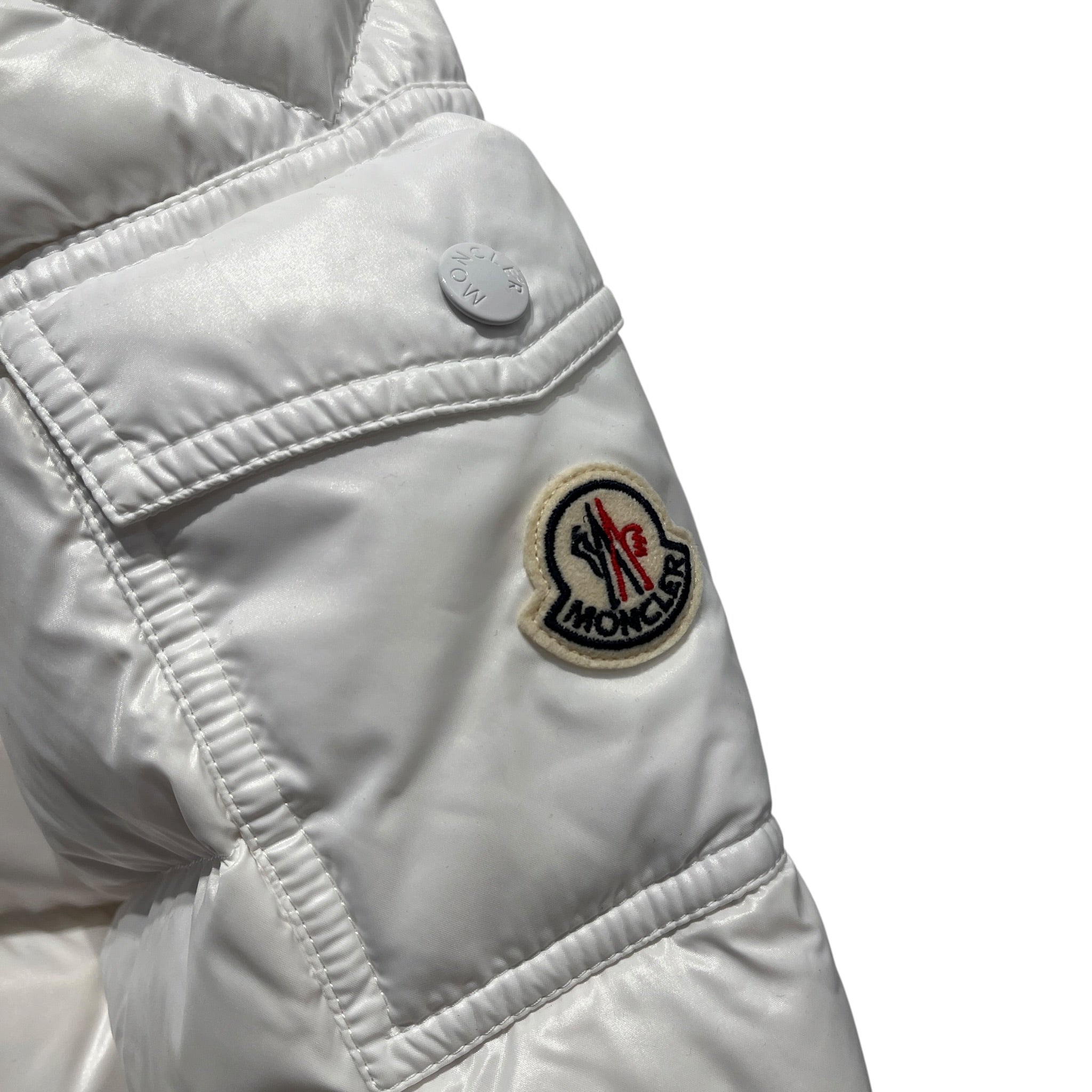 MONCLER/Puffer Jkt/1/Nylon/WHT/MAYA DOWN view 3
