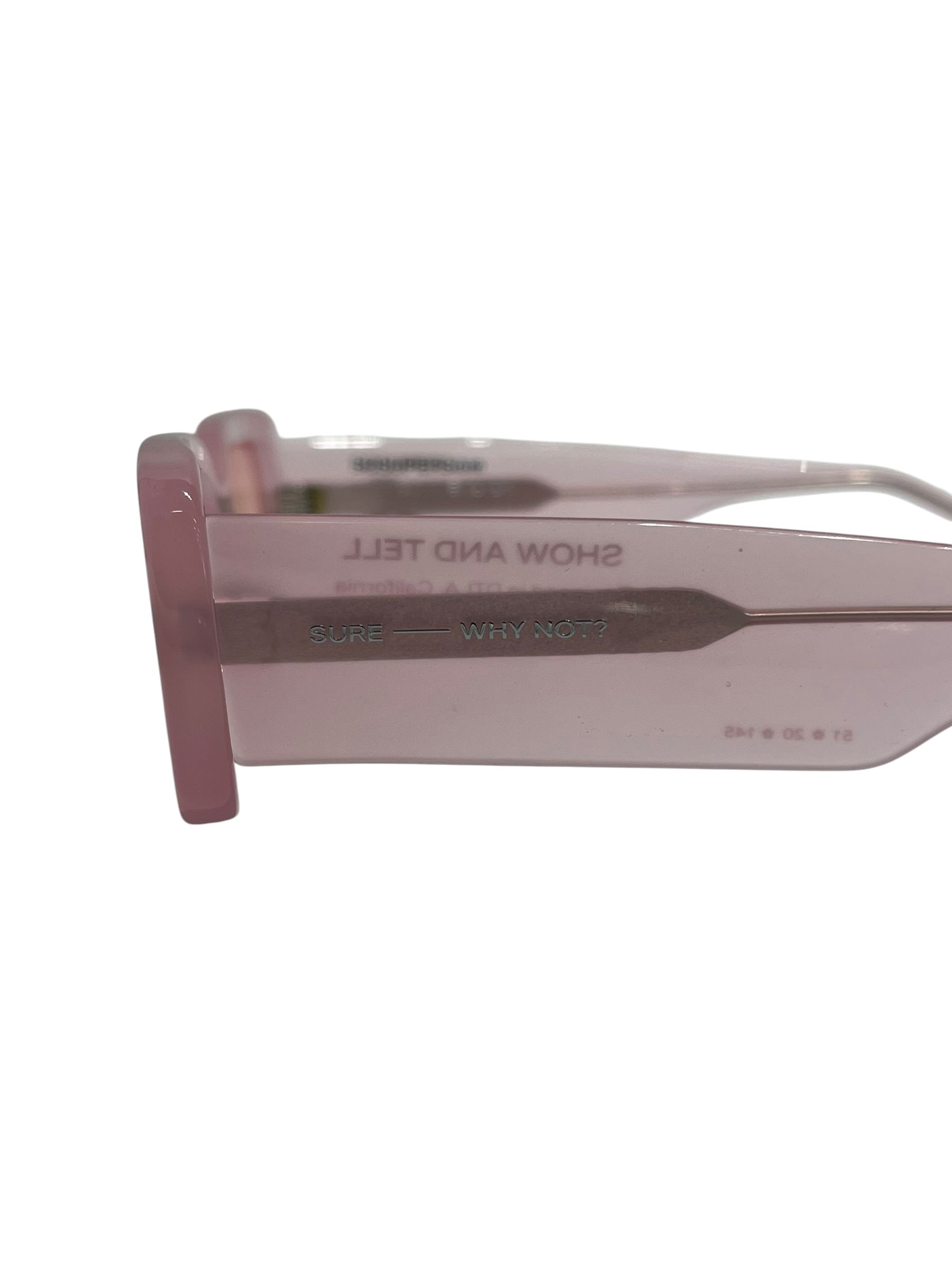SOSUPERSAM/Sunglasses/Plastic/PNK/L's/rectangle frame pink view 3
