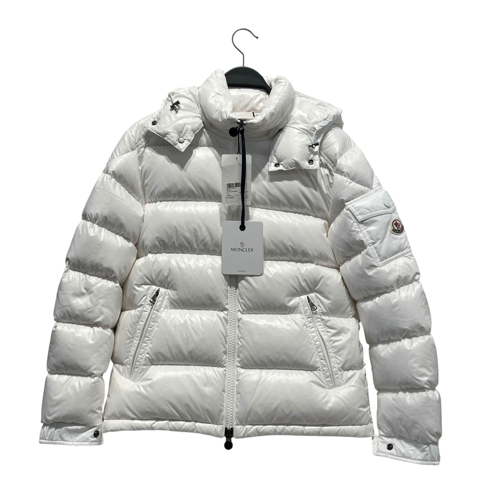 MONCLER/Puffer Jkt/1/Nylon/WHT/MAYA DOWN view 1