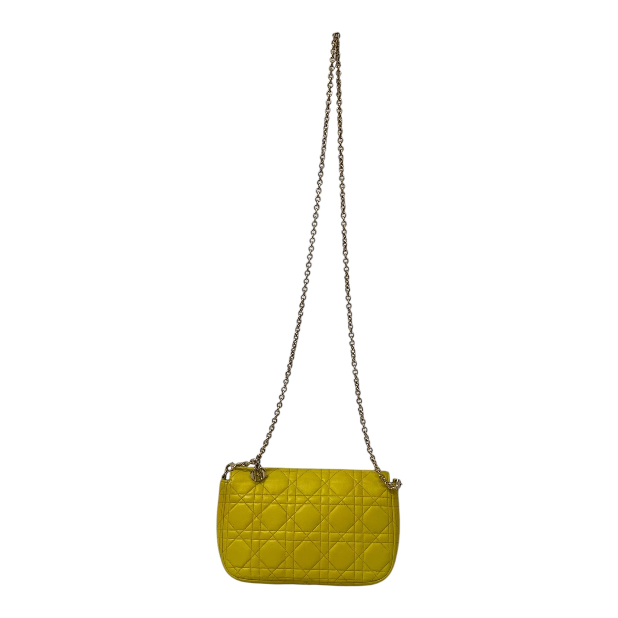 Christian Dior/Cross Body Bag/Leather/YEL/MISS DIOR PROMENAD 12-MA-0163 view 2