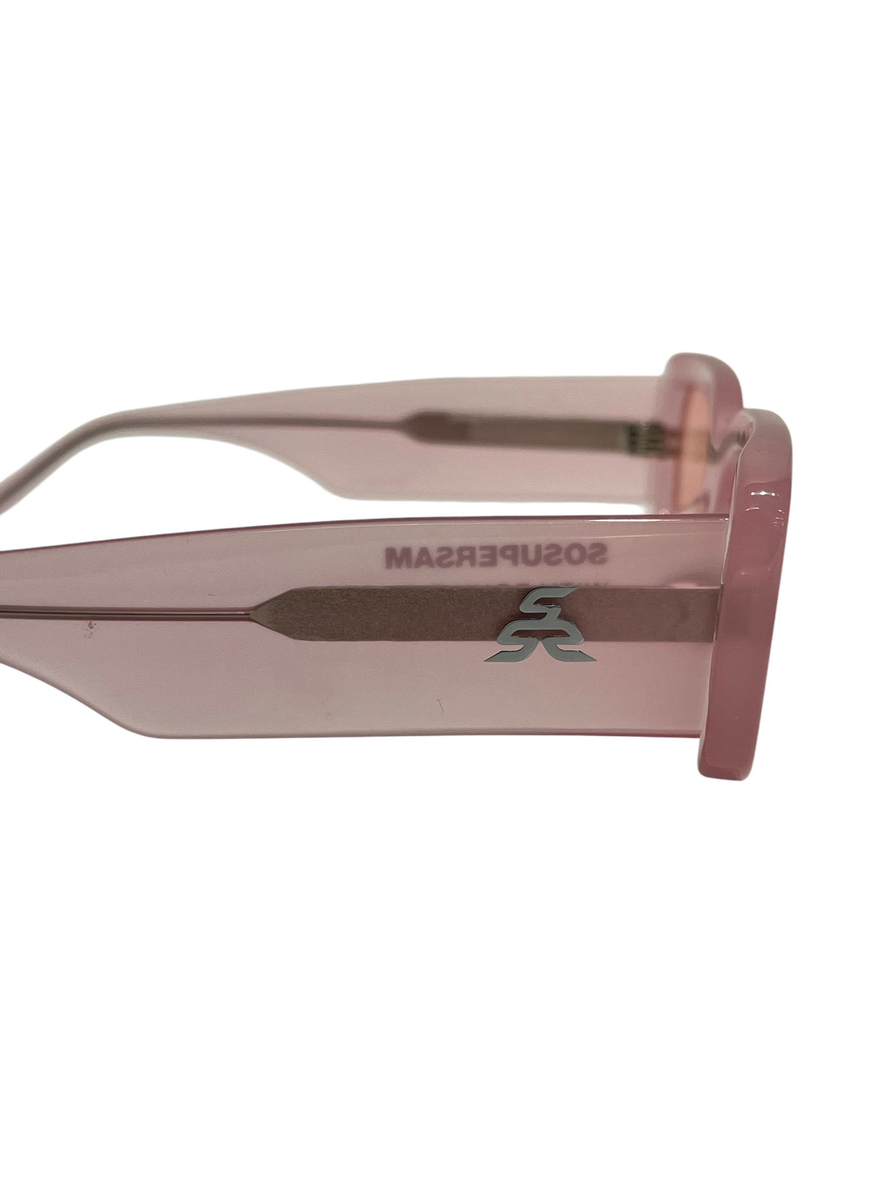 SOSUPERSAM/Sunglasses/Plastic/PNK/L's/rectangle frame pink view 6