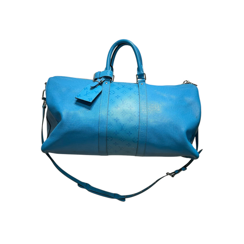 LOUIS VUITTON/Bag/Monogram/BLU/BLUE LAGOON TAIGARAMA KEEPALL