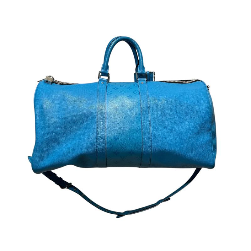 LOUIS VUITTON/Bag/Monogram/BLU/BLUE LAGOON TAIGARAMA KEEPALL